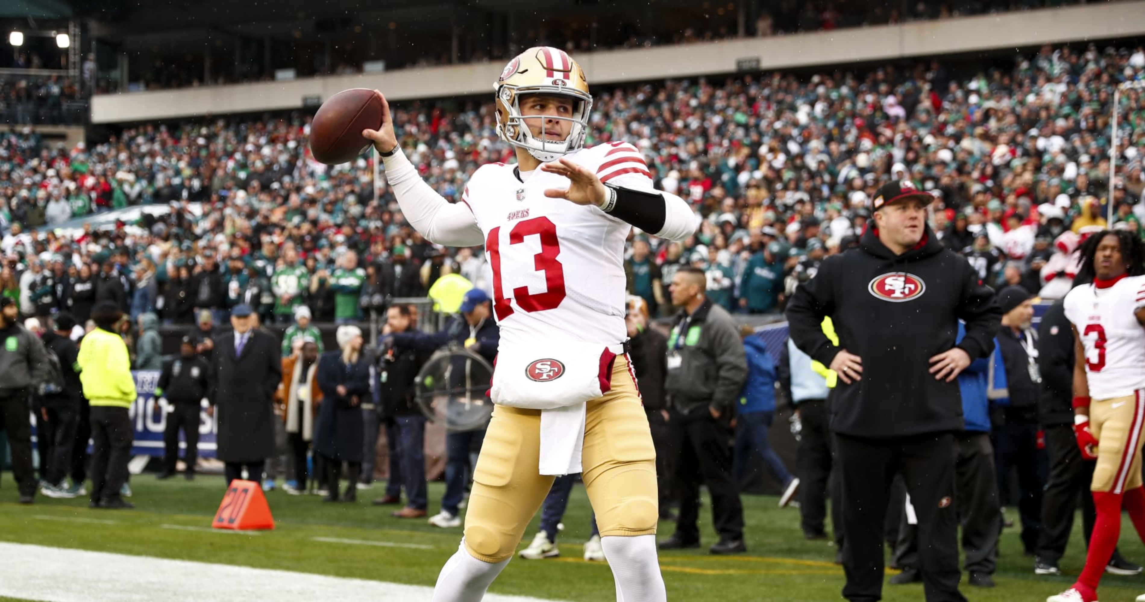 Niners QBs Brock Purdy (UCL sprain), Josh Johnson (concussion