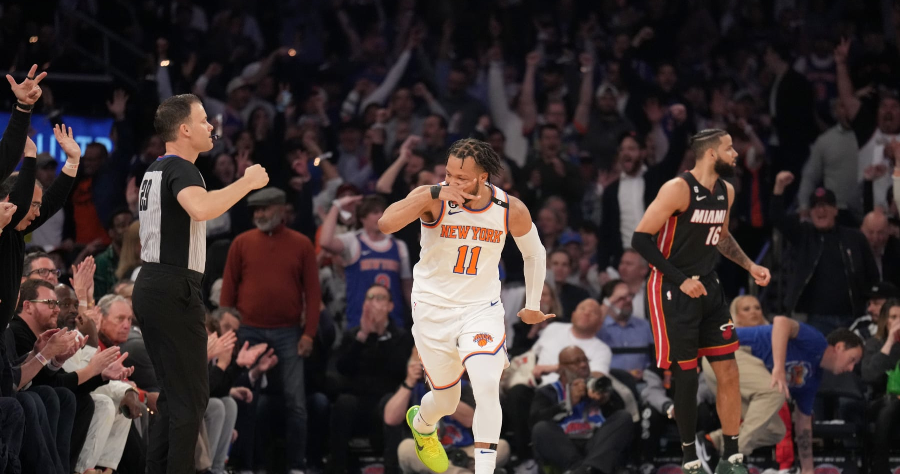 Jalen Brunson Has Knicks Fans Hyped After Game 2 Win vs. Heat Without