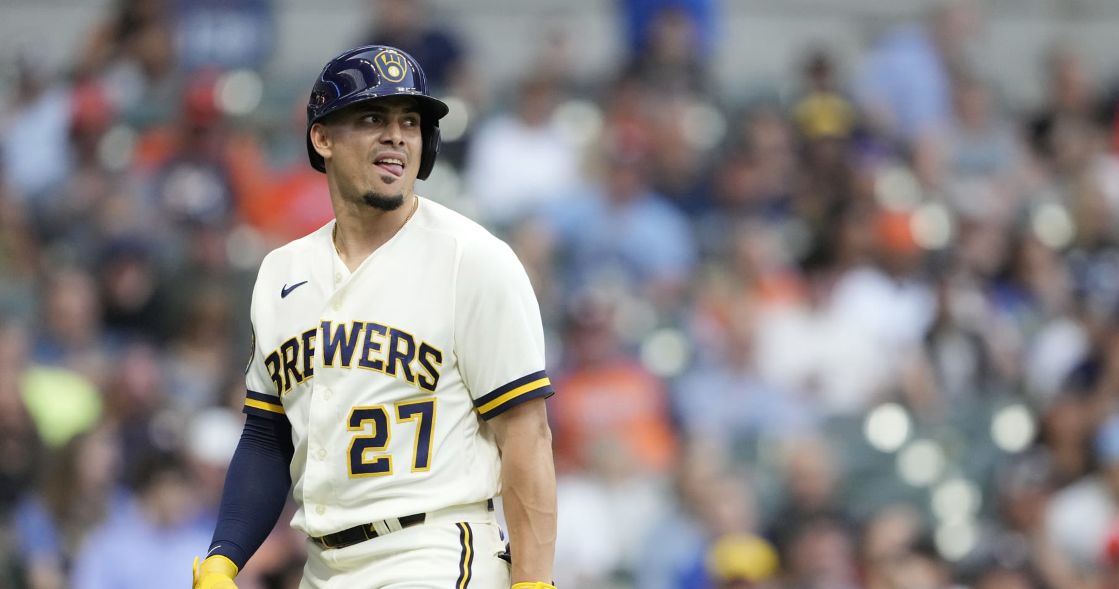 Brewers' Willy Adames Discharged From Hospital After Being Hit By Foul ...