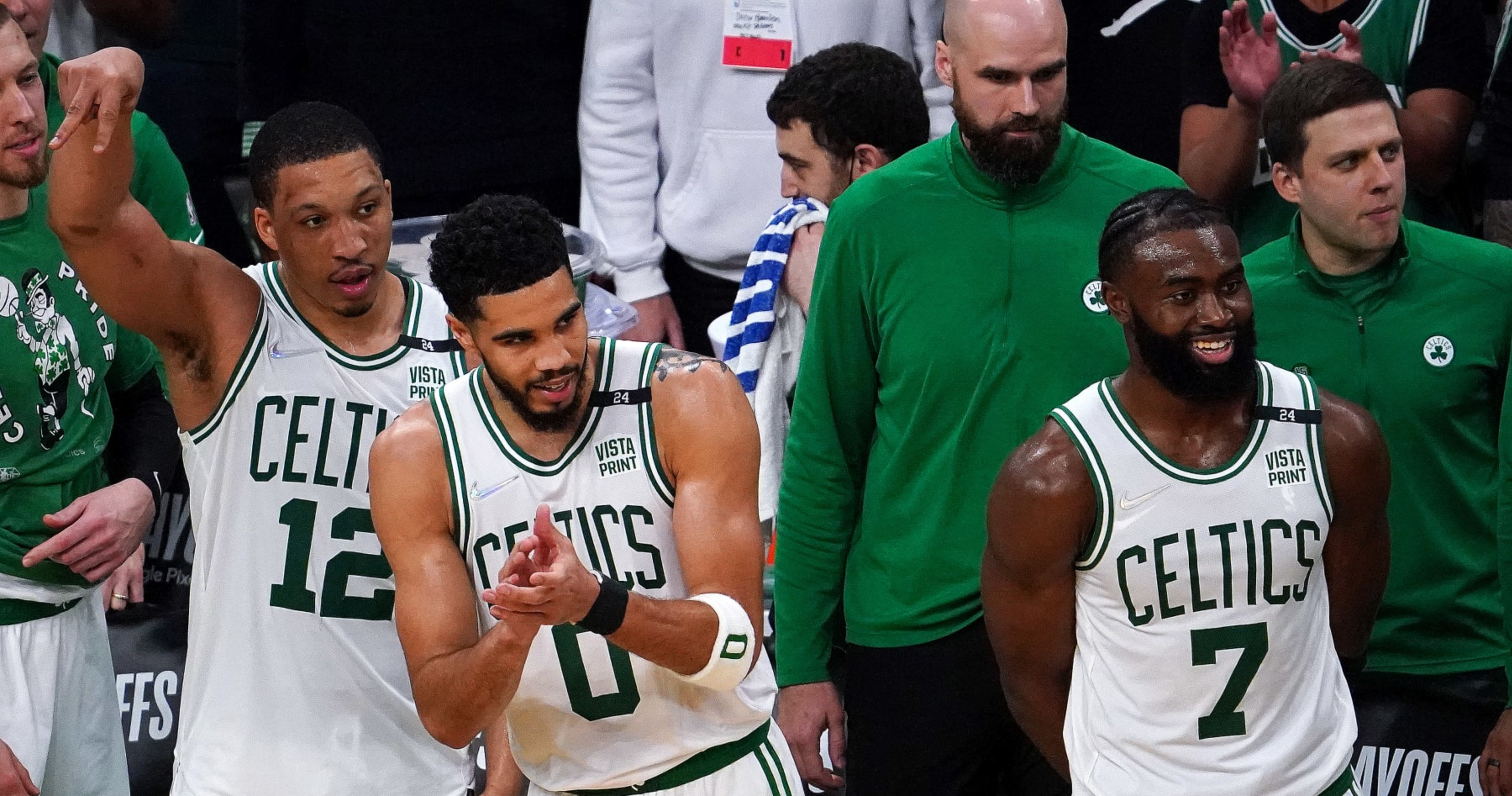 Jayson Tatum - Boston Celtics - Game-Issued Short-Sleeved Shooting