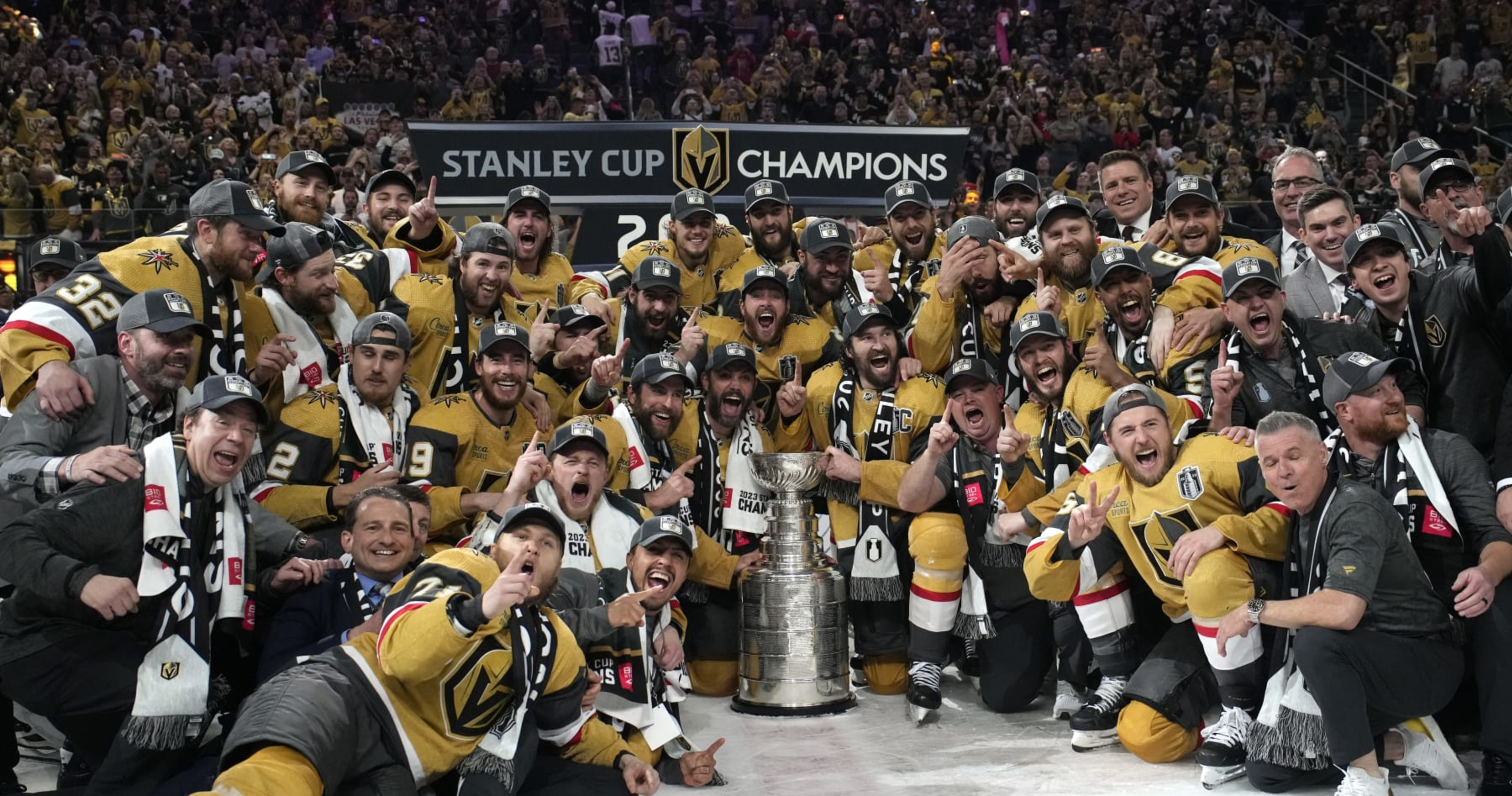 Vegas Golden Knights 2023 Stanley Cup Champions Flamingo