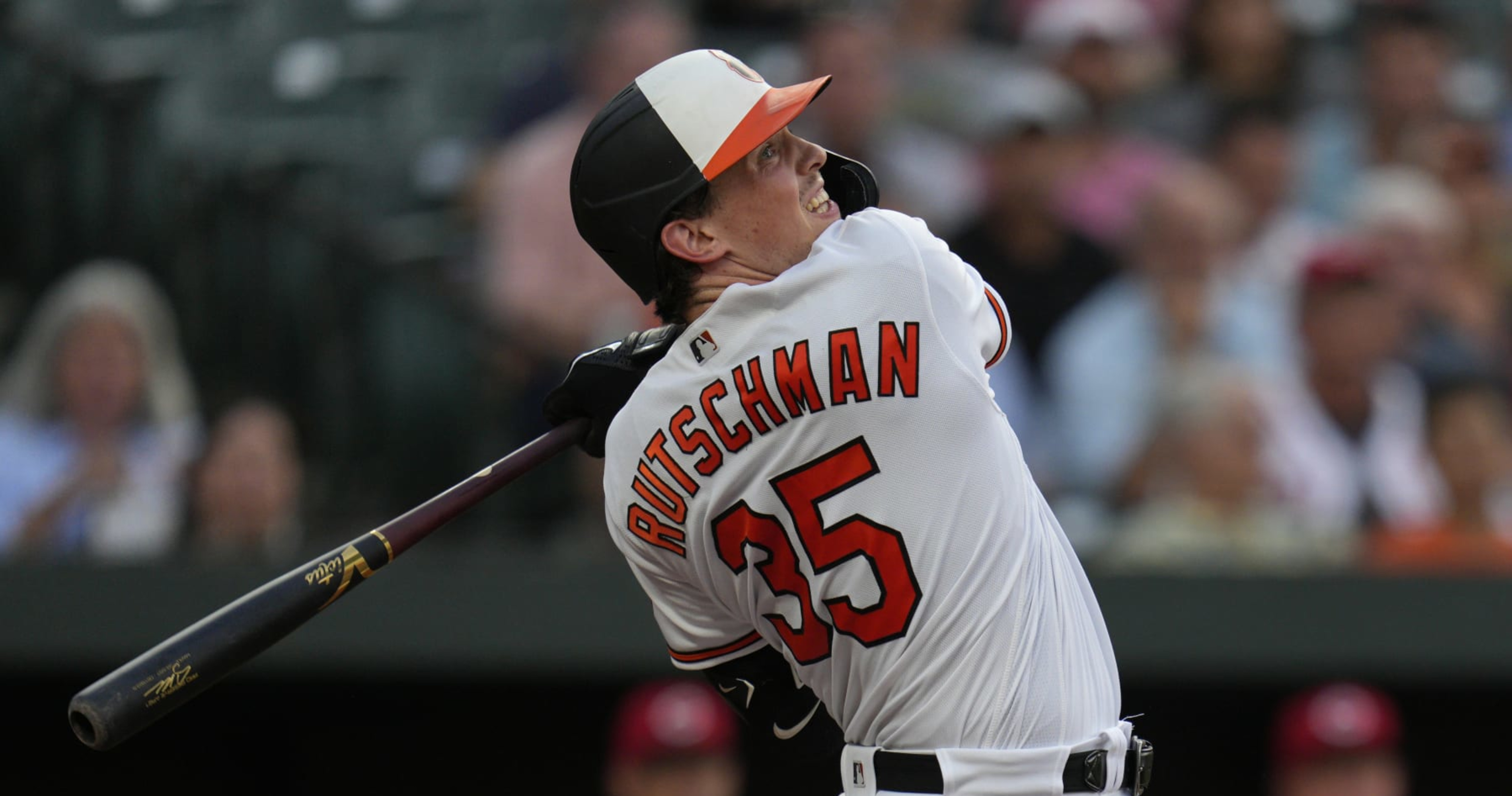 Adley Rutschman puts on switch-hitting show in 2023 MLB Home Run Derby, but  falls short vs. Luis Robert Jr. 