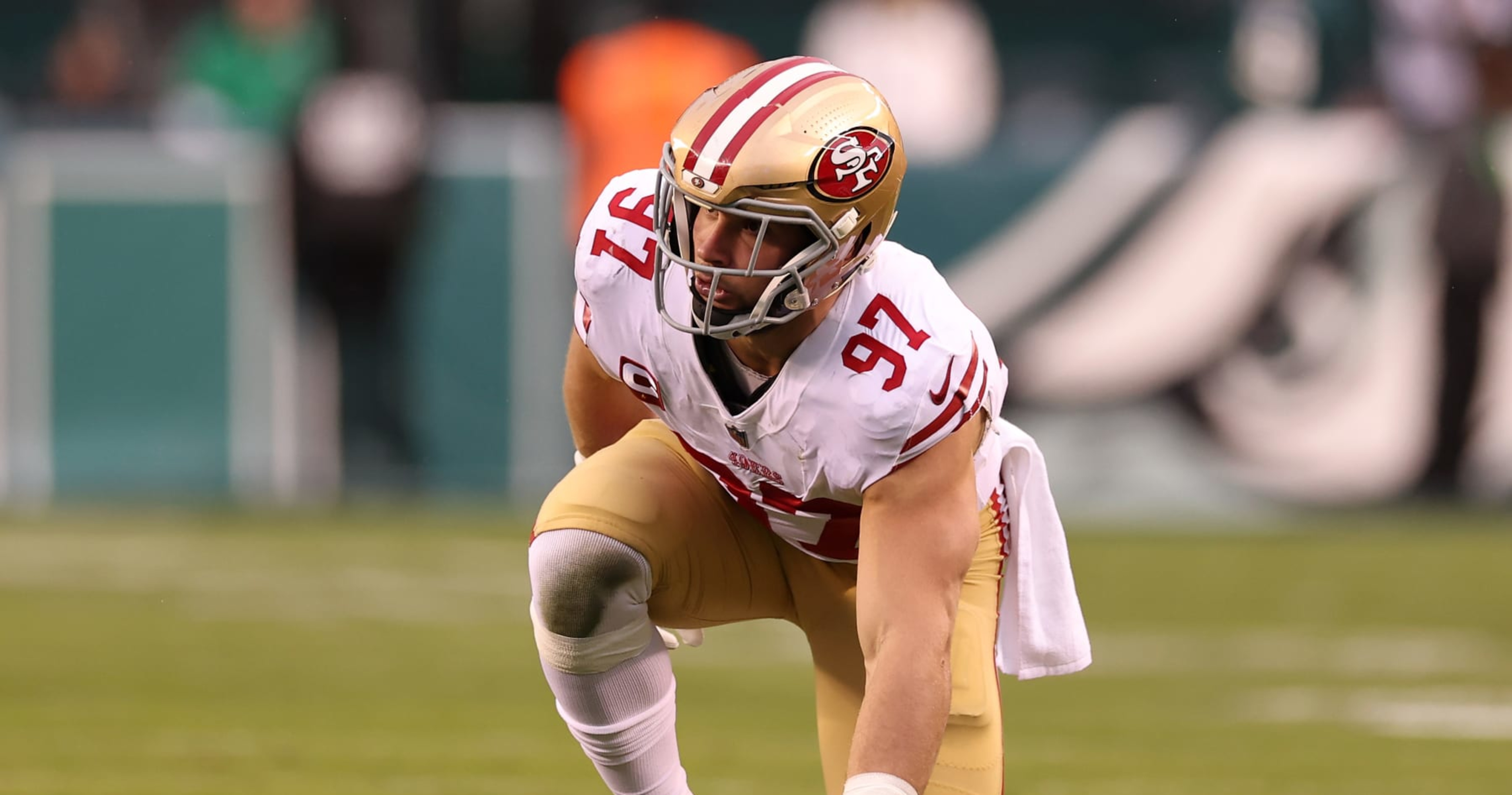 49ers HC Shanahan, GM Lynch Don't Expect Nick Bosa to Practice Without New Contract | News, Scores, Highlights, Stats, and Rumors | Bleacher Report