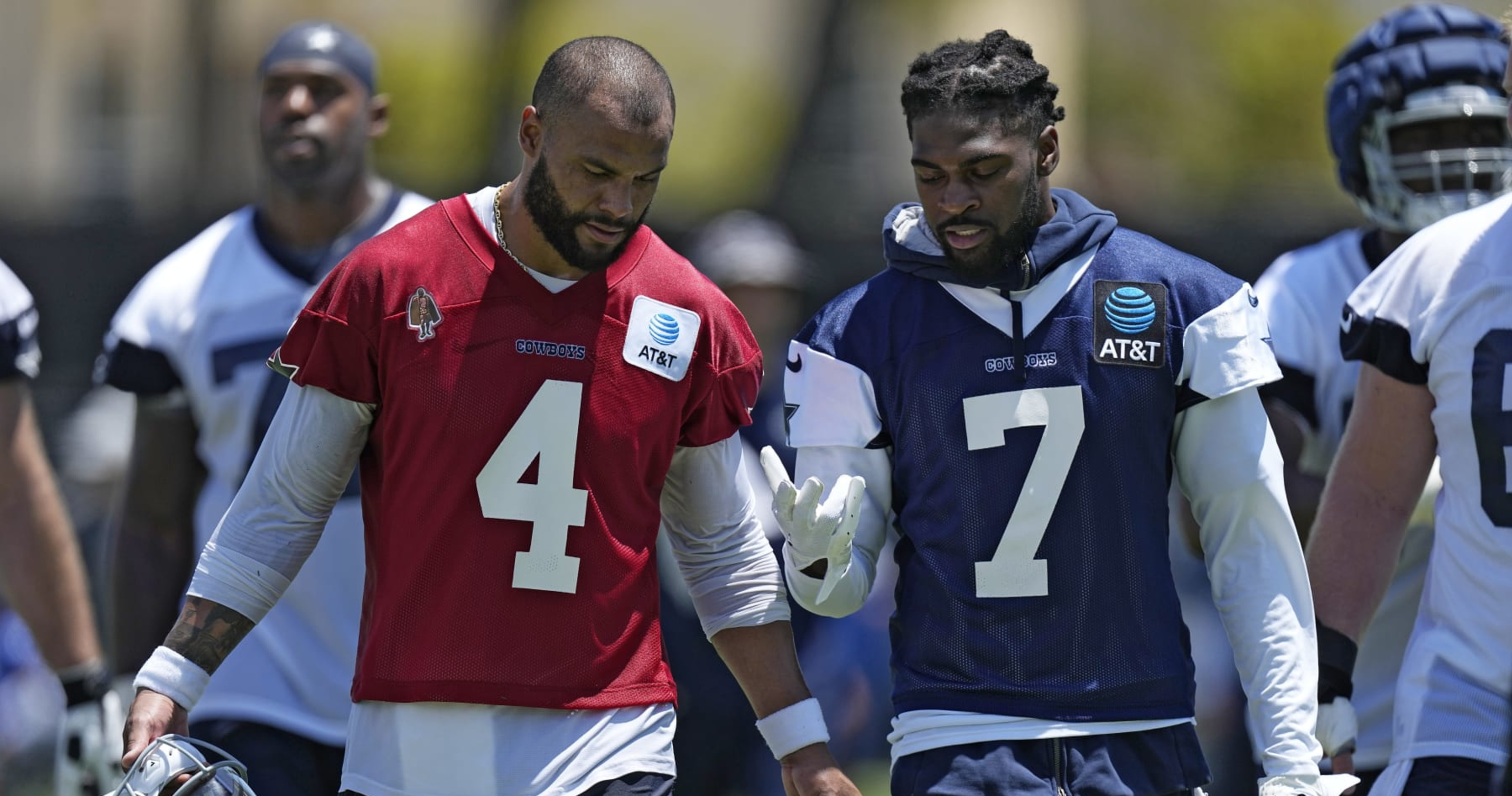 Trevon Diggs trash talks Dak Prescott at Cowboys practice, THE HERD