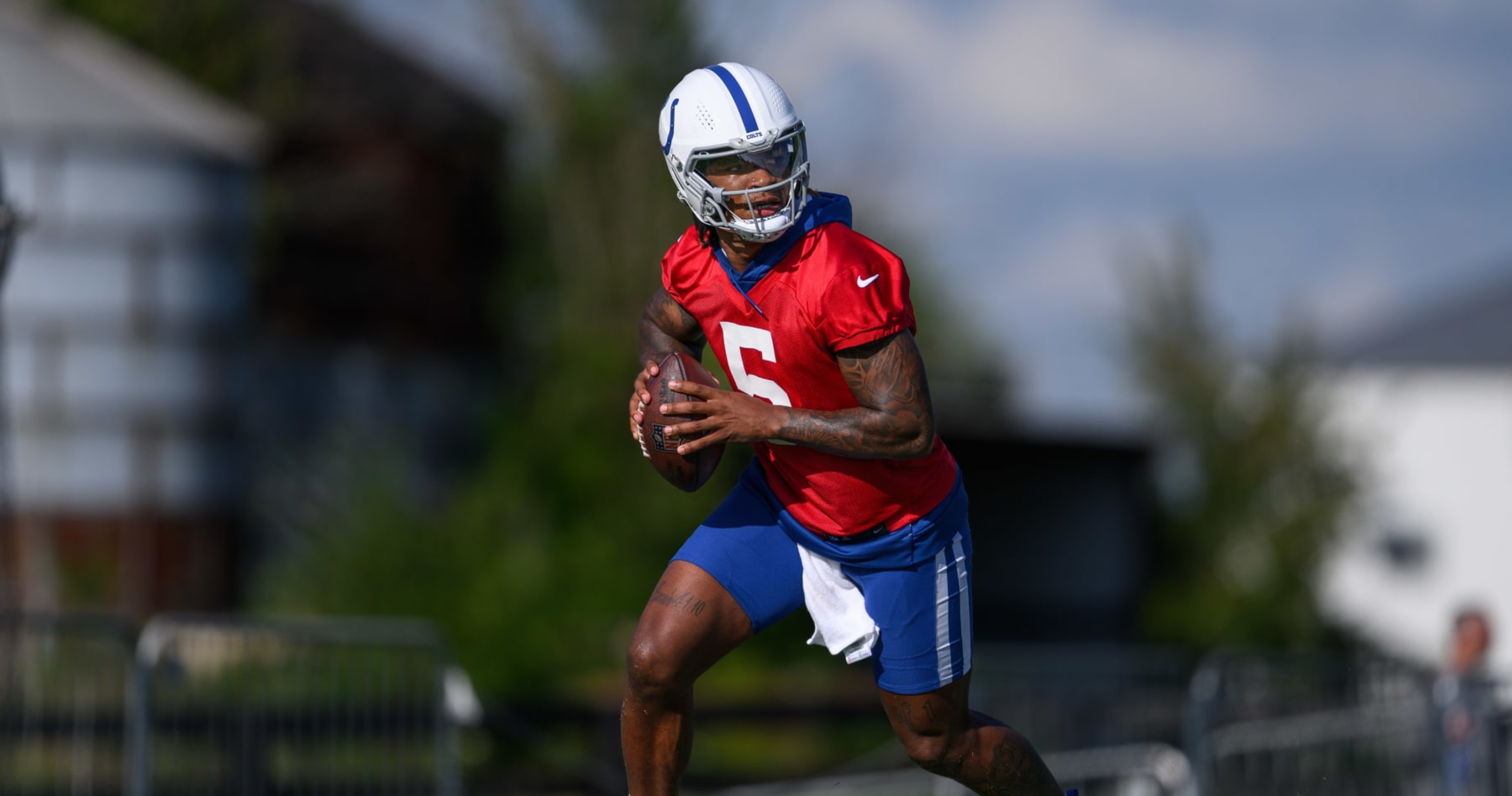 Buffalo Bills quarterback Josh Allen looks to throw during the first half  of an NFL pre-season football game against the Indianapolis Colts,  Thursday, Aug. 8, 2019, in Orchard Park, N.Y. (AP Photo/Adrian