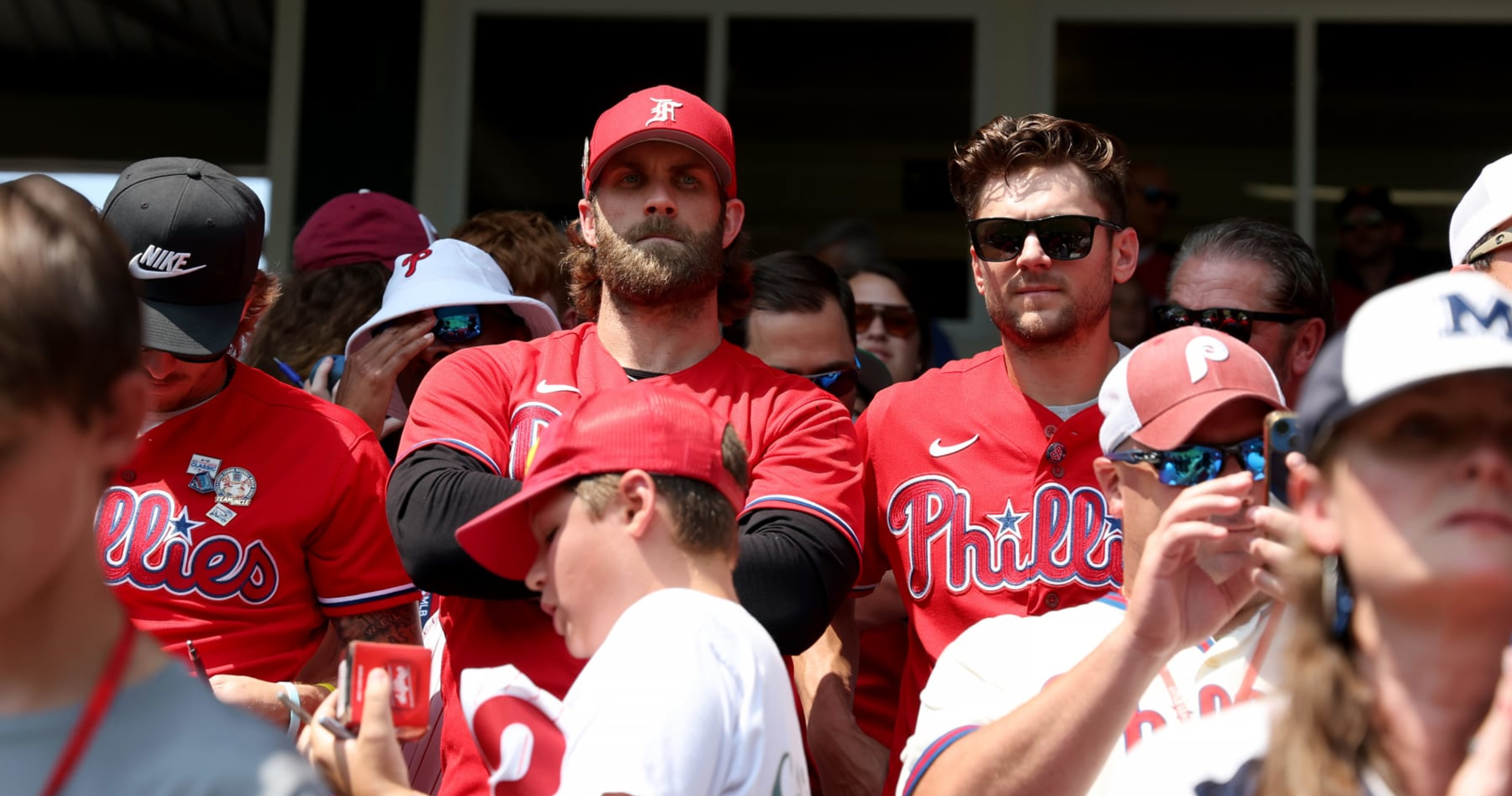Video: Bryce Harper, Phillies Cheer on LLWS Before Little League Classic  vs. Nats, News, Scores, Highlights, Stats, and Rumors