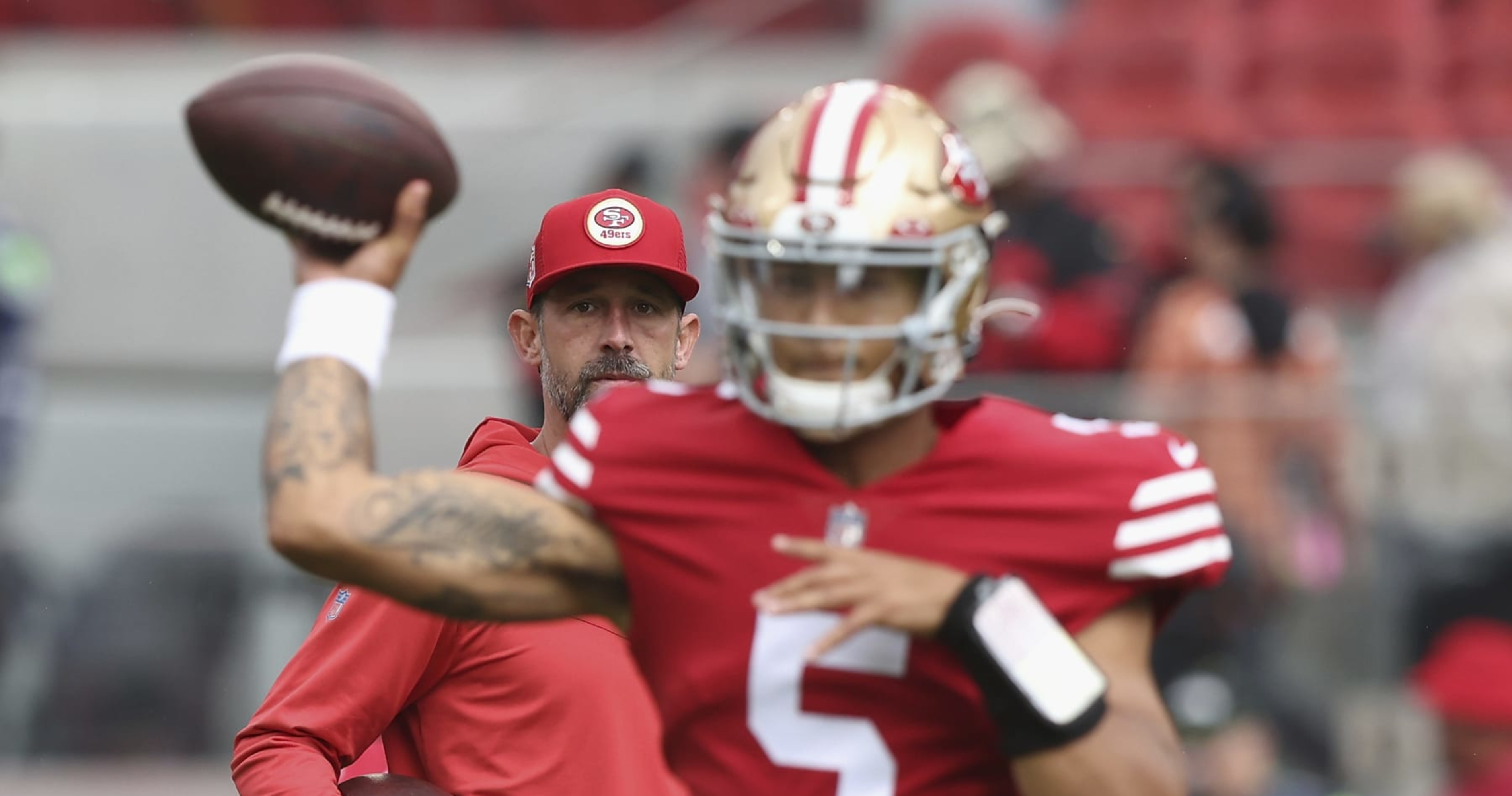 49ers' Kyle Shanahan 'Really Hoping' Trey Lance Remains with Team amid  Trade Rumors, News, Scores, Highlights, Stats, and Rumors