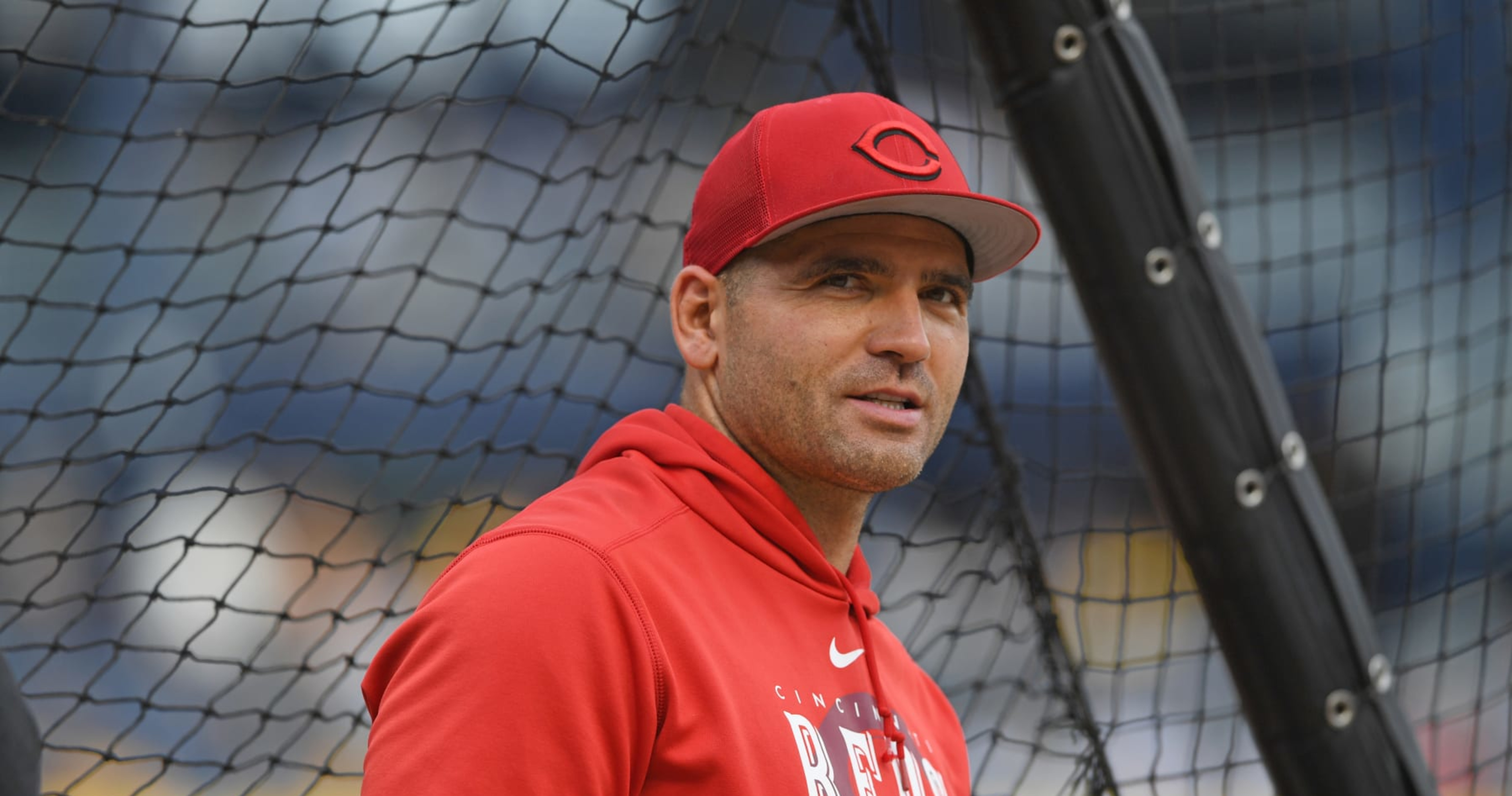Picture of Joey Votto at today's workout. : r/baseball