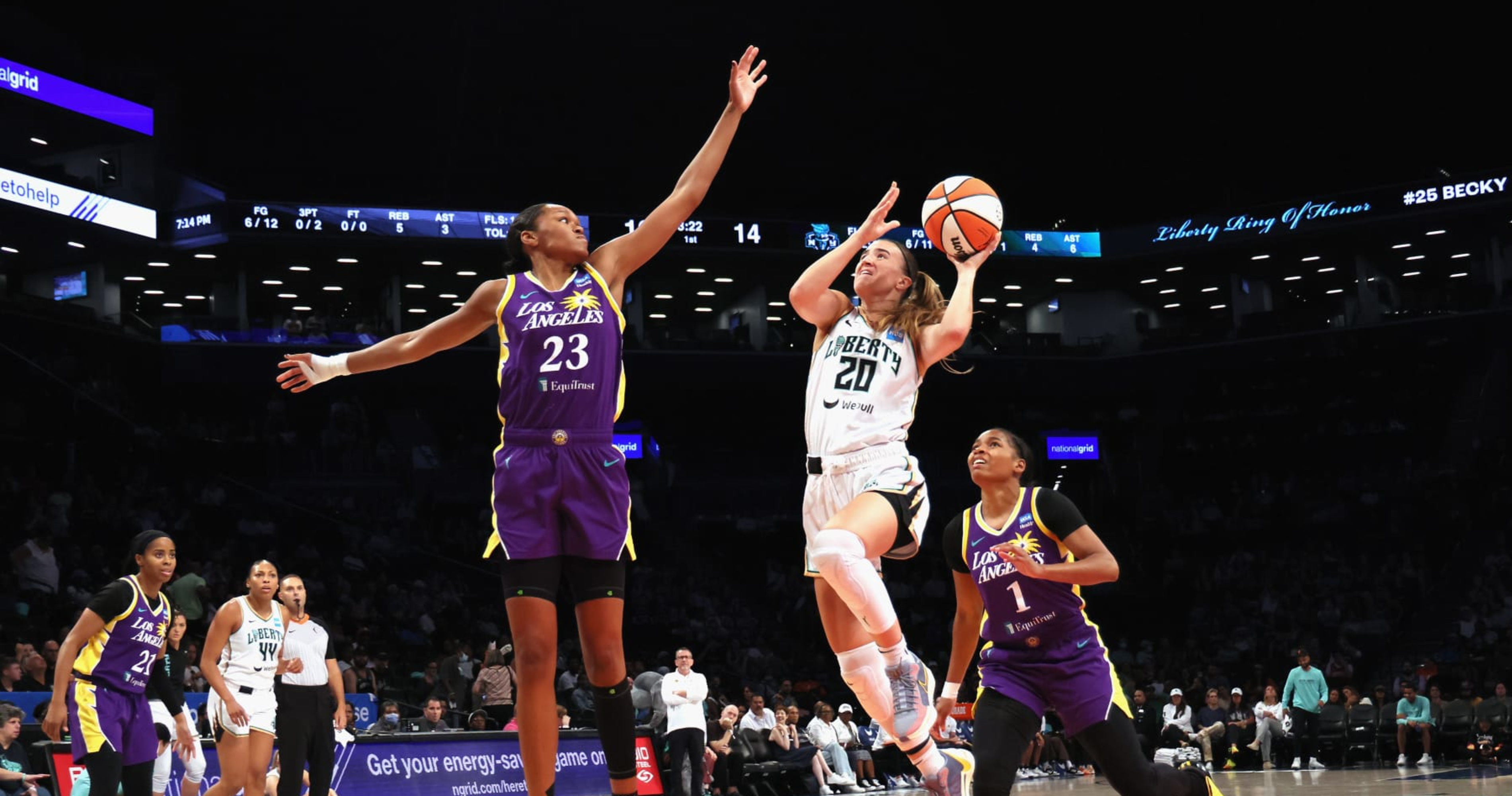 Sabrina Ionescu sets WNBA and NBA all-time record in three-point contest