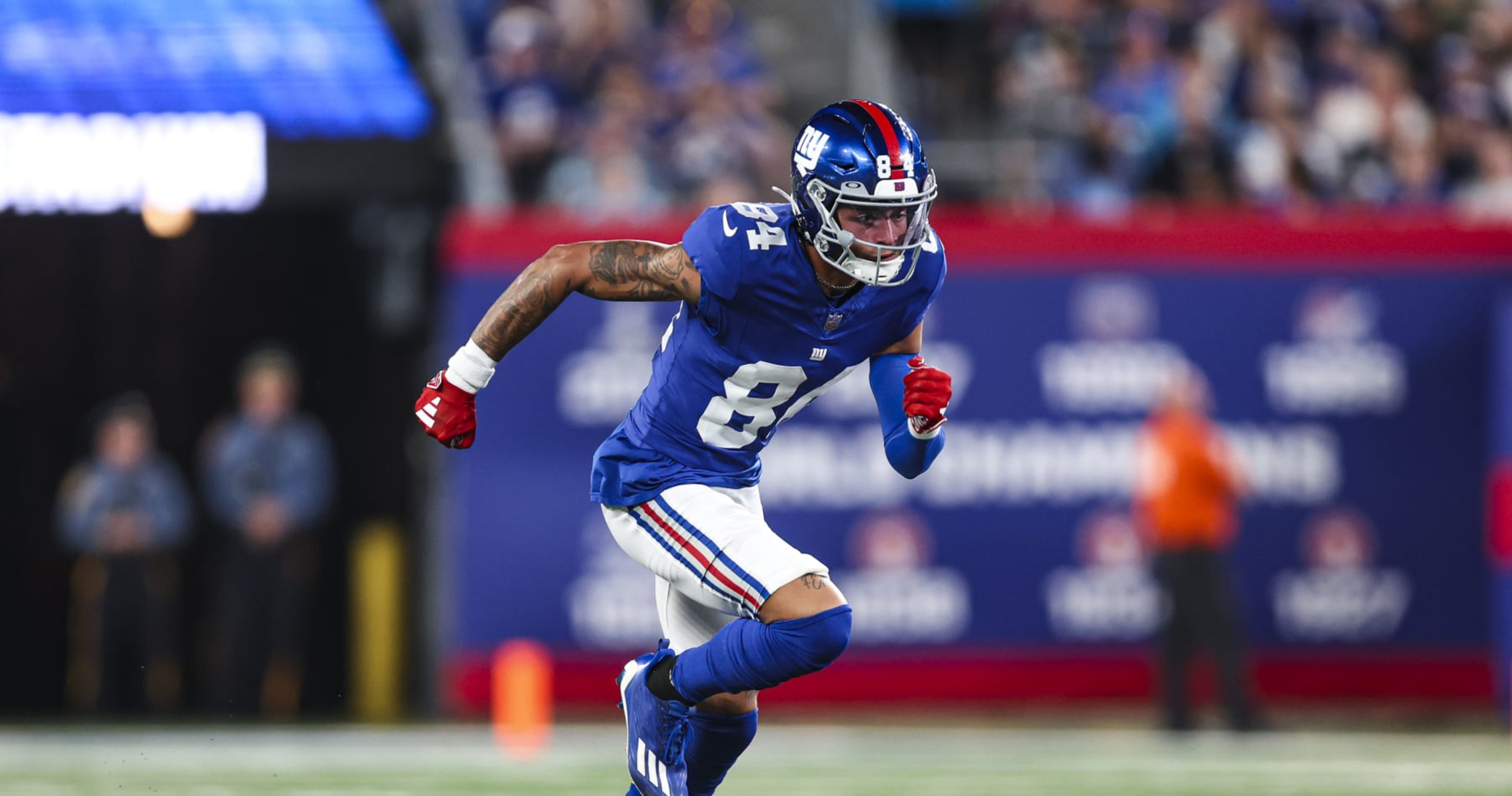 Giants rookie receiver Jalin Hyatt switches the number on his