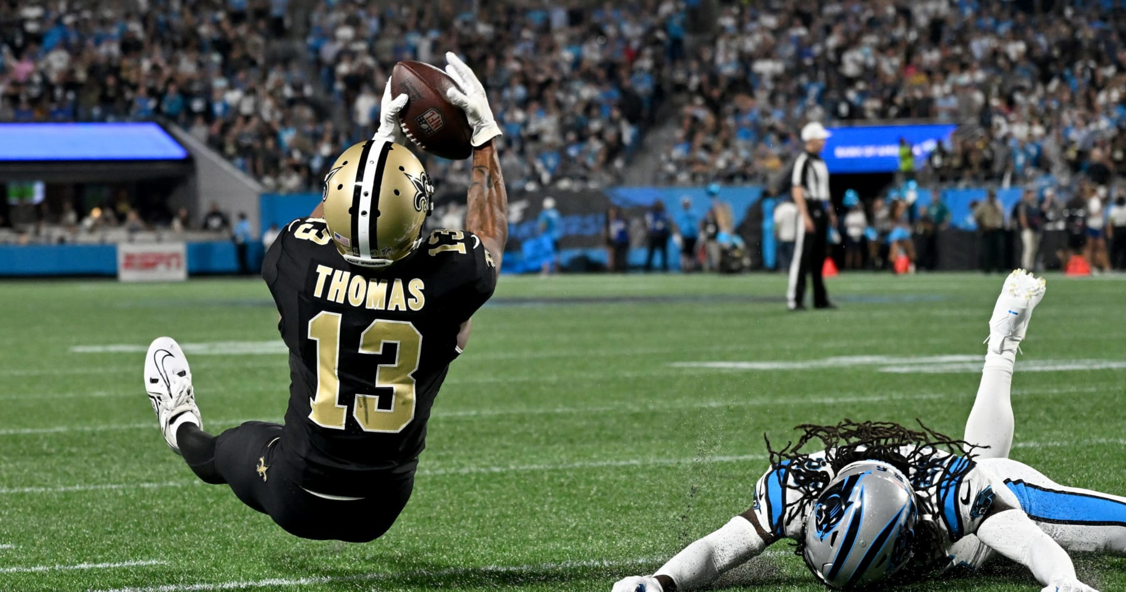 Saints' Michael Thomas, Panthers' Derrick Brown Have Heated Tunnel