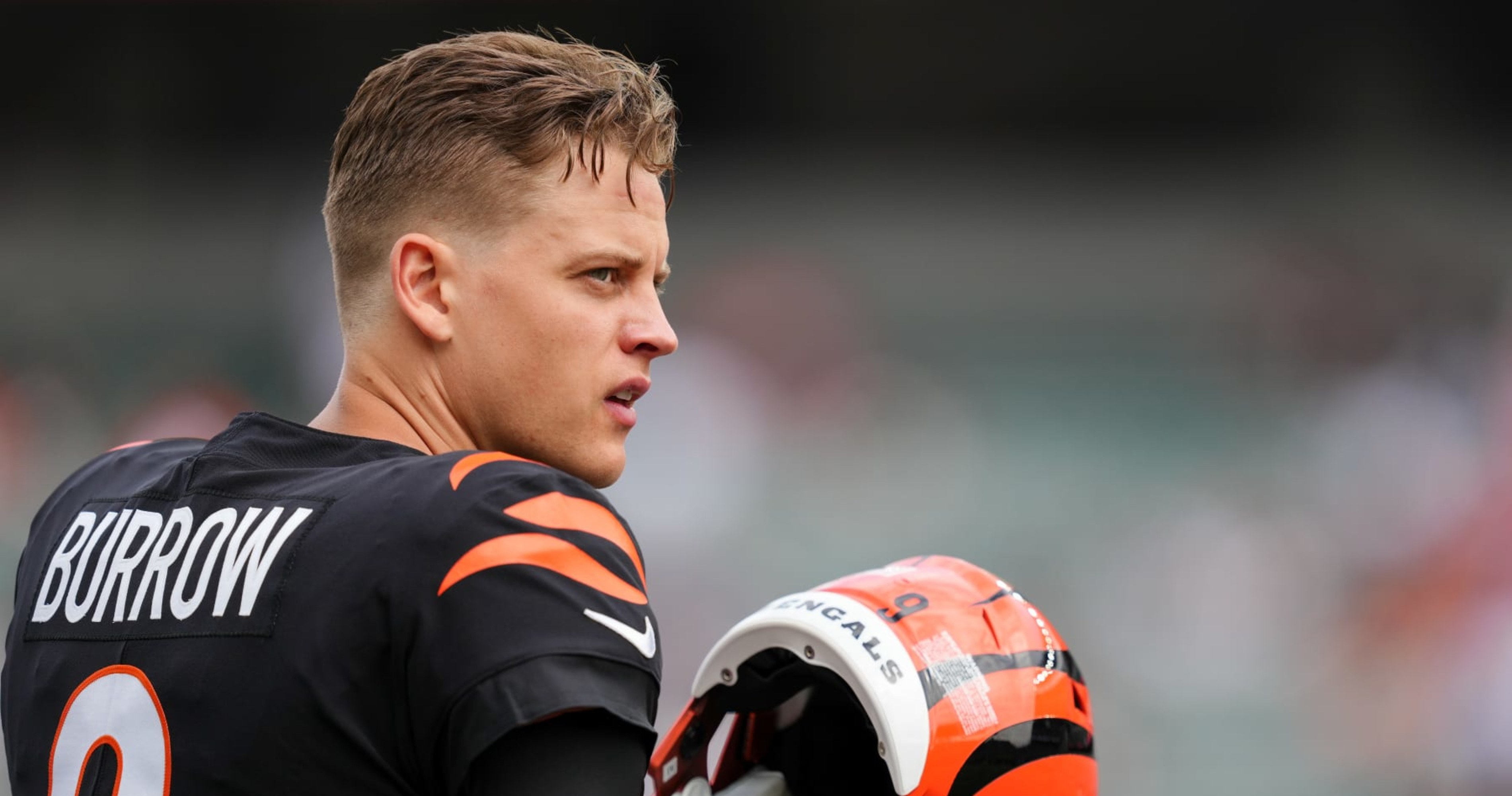 Bengals quarterback Joe Burrow back at practice for the first time since  July 27