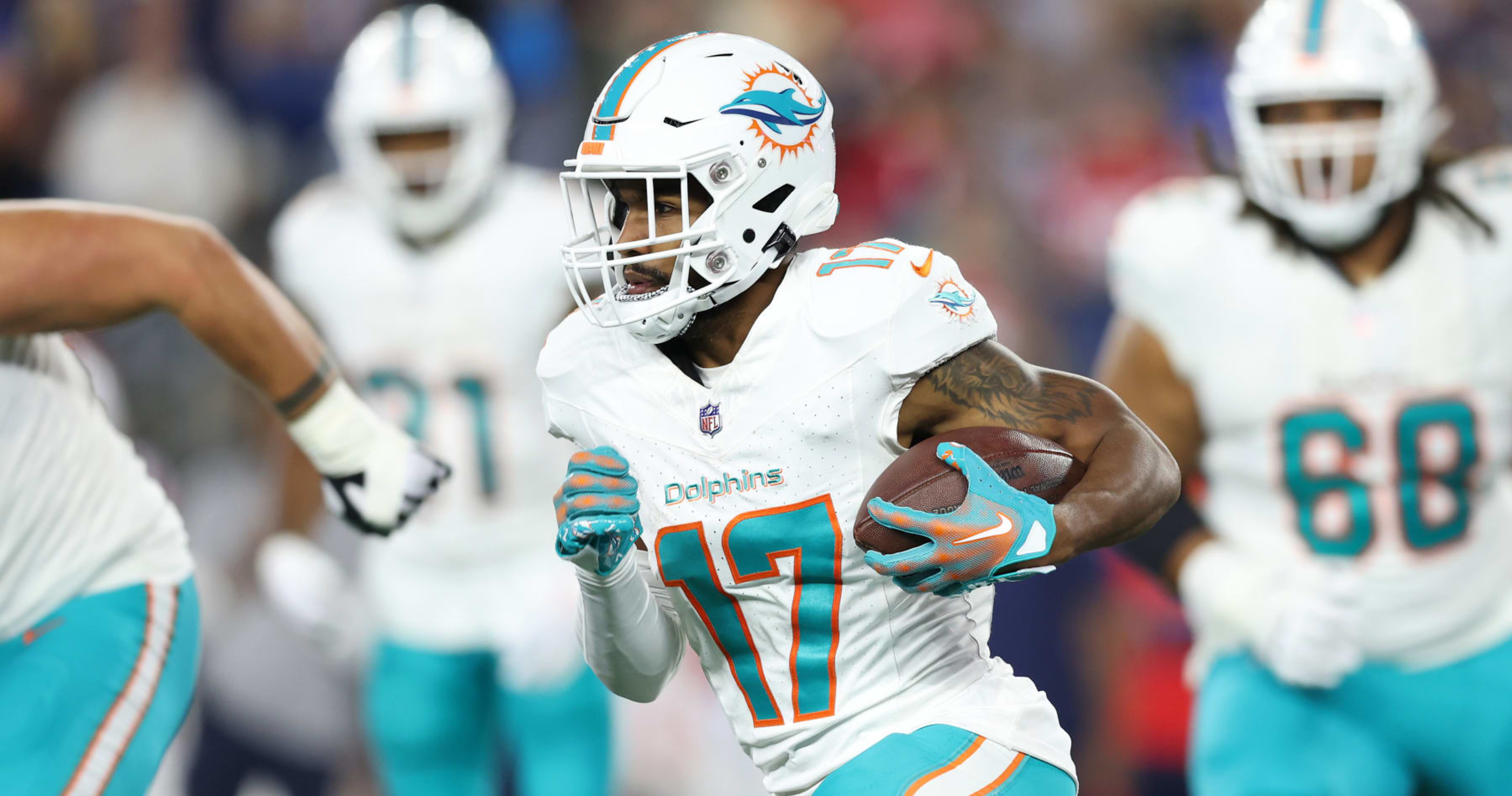 Dolphins receiver Jaylen Waddle ruled out of Sunday's game vs Broncos with  a concussion