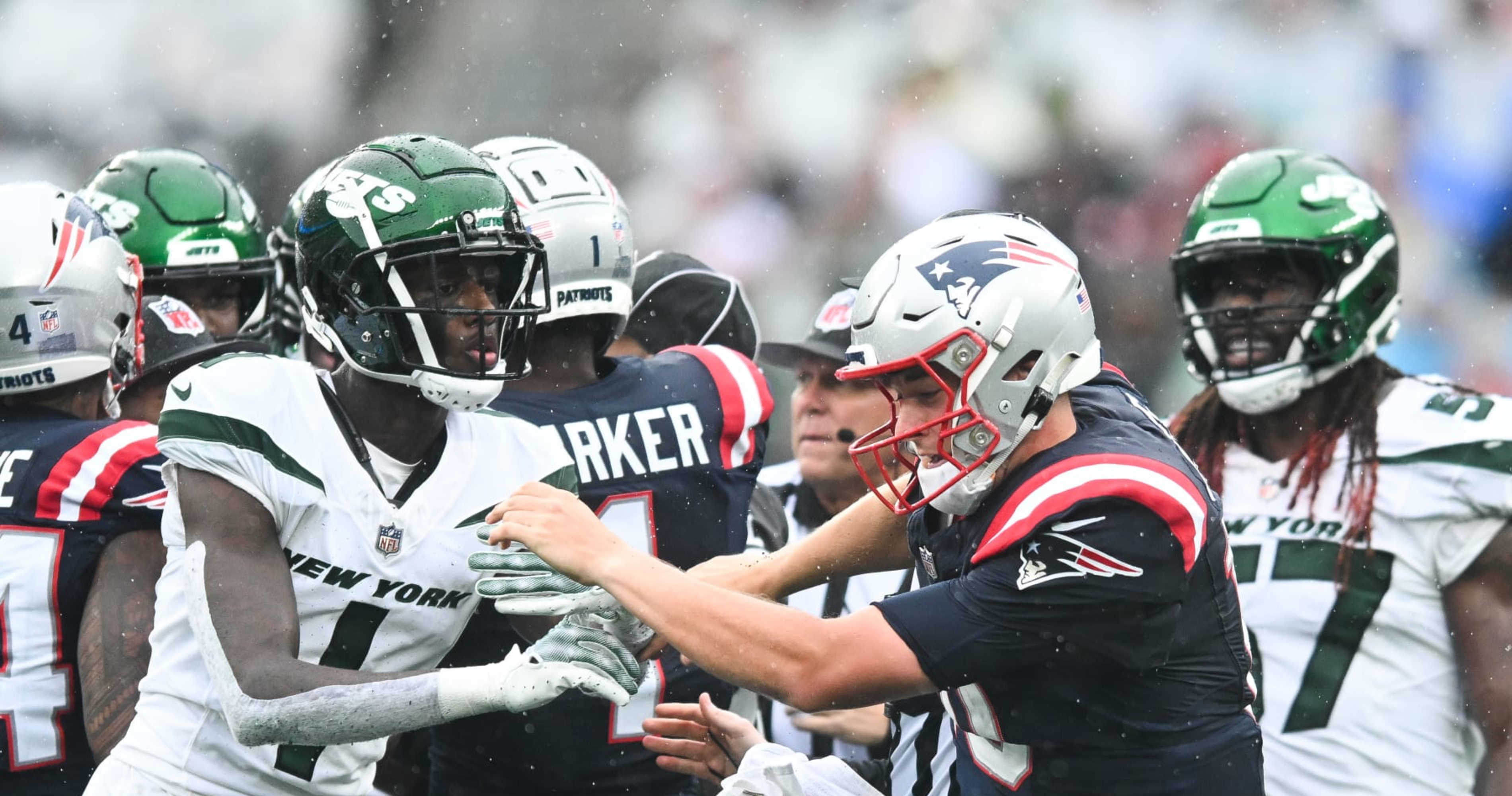 Can't-Miss Play: New England Patriots rookie cornerback Jack Jones nabs a  40-yard pick-six from Green Bay Packers quarterback Aaron Rodgers for the  rookie's second takeaway of the game