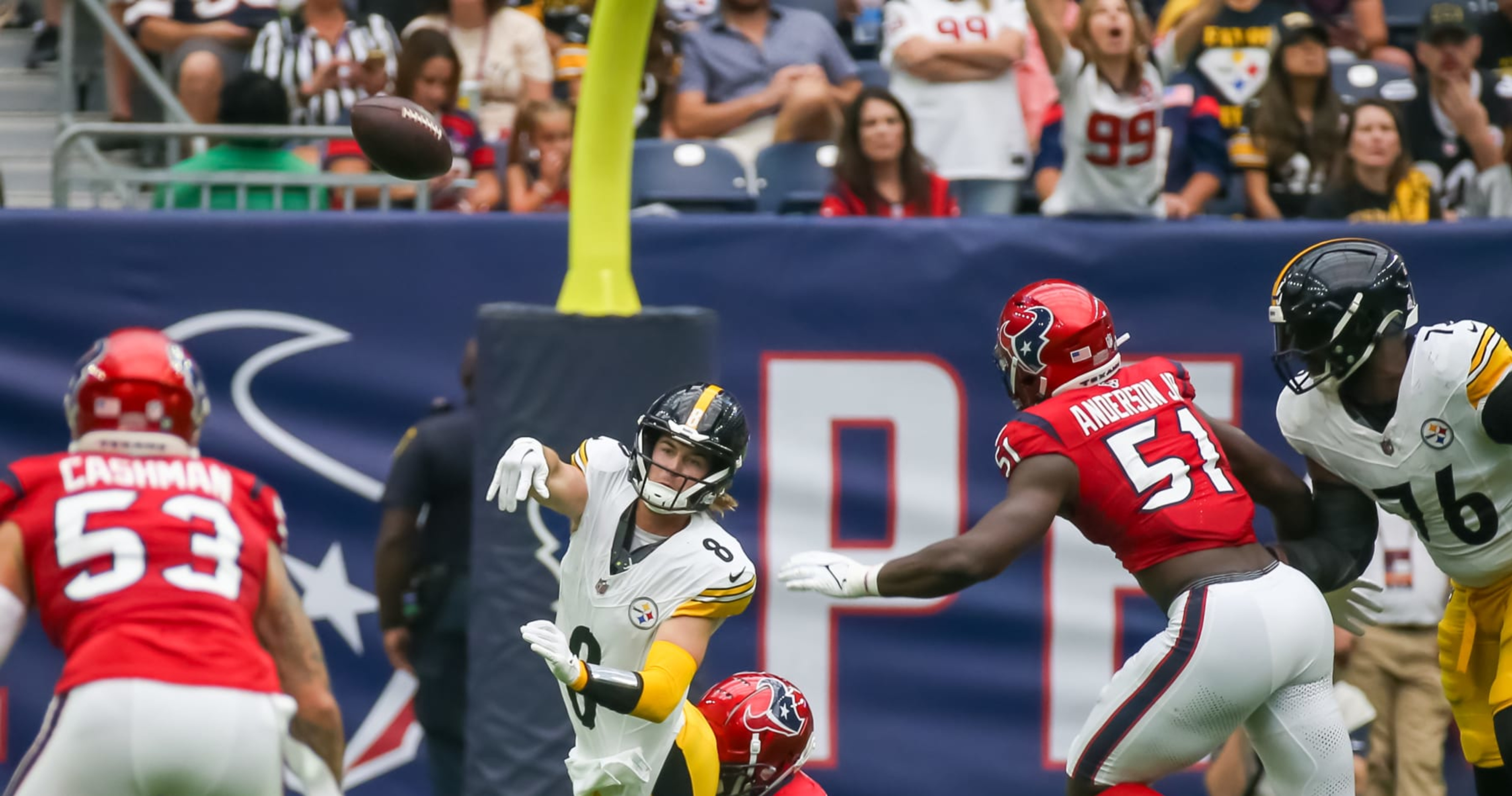 Five games left in Houston Texans season, likely 4 more losses