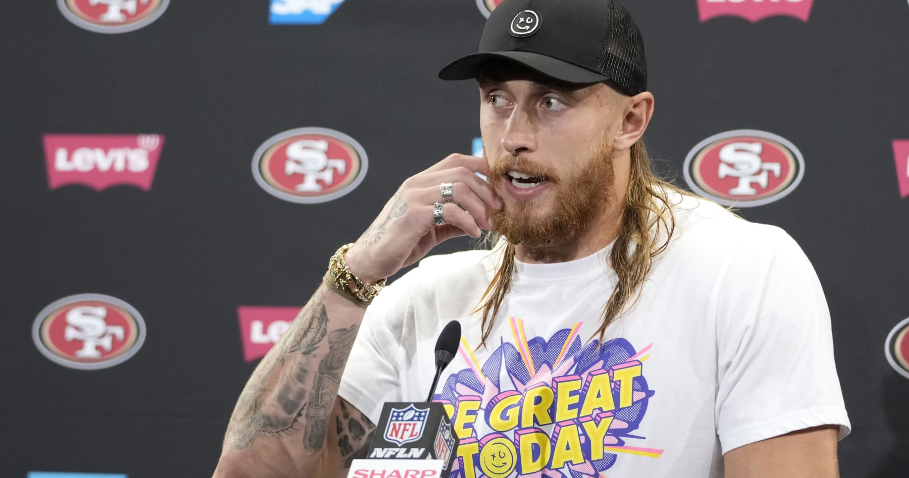 George Kittle Talks 49ers Draft, Kyle Shanahan, Jersey Numbers