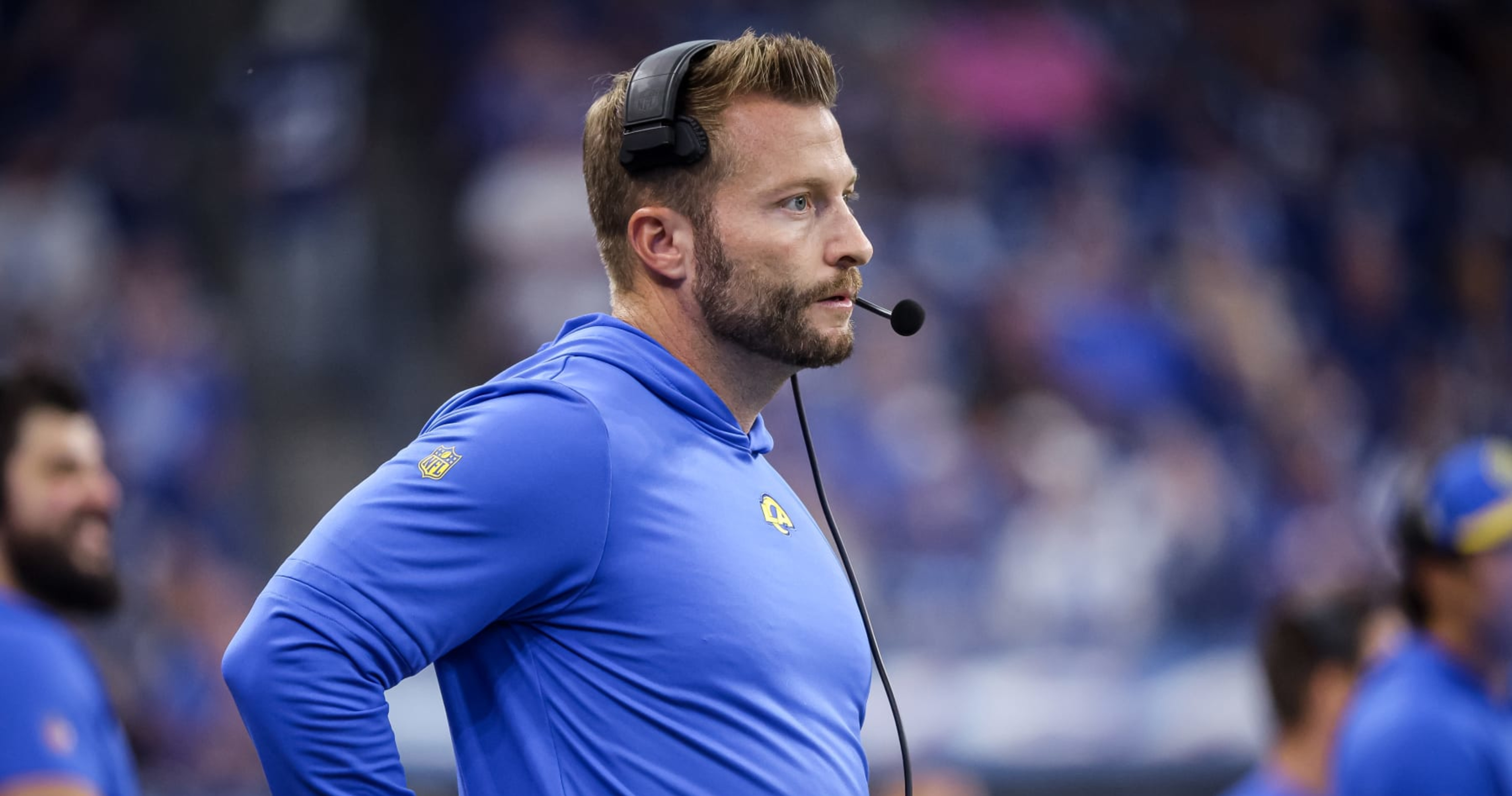 Rams coach Sean McVay could miss Sunday's game with wife expected