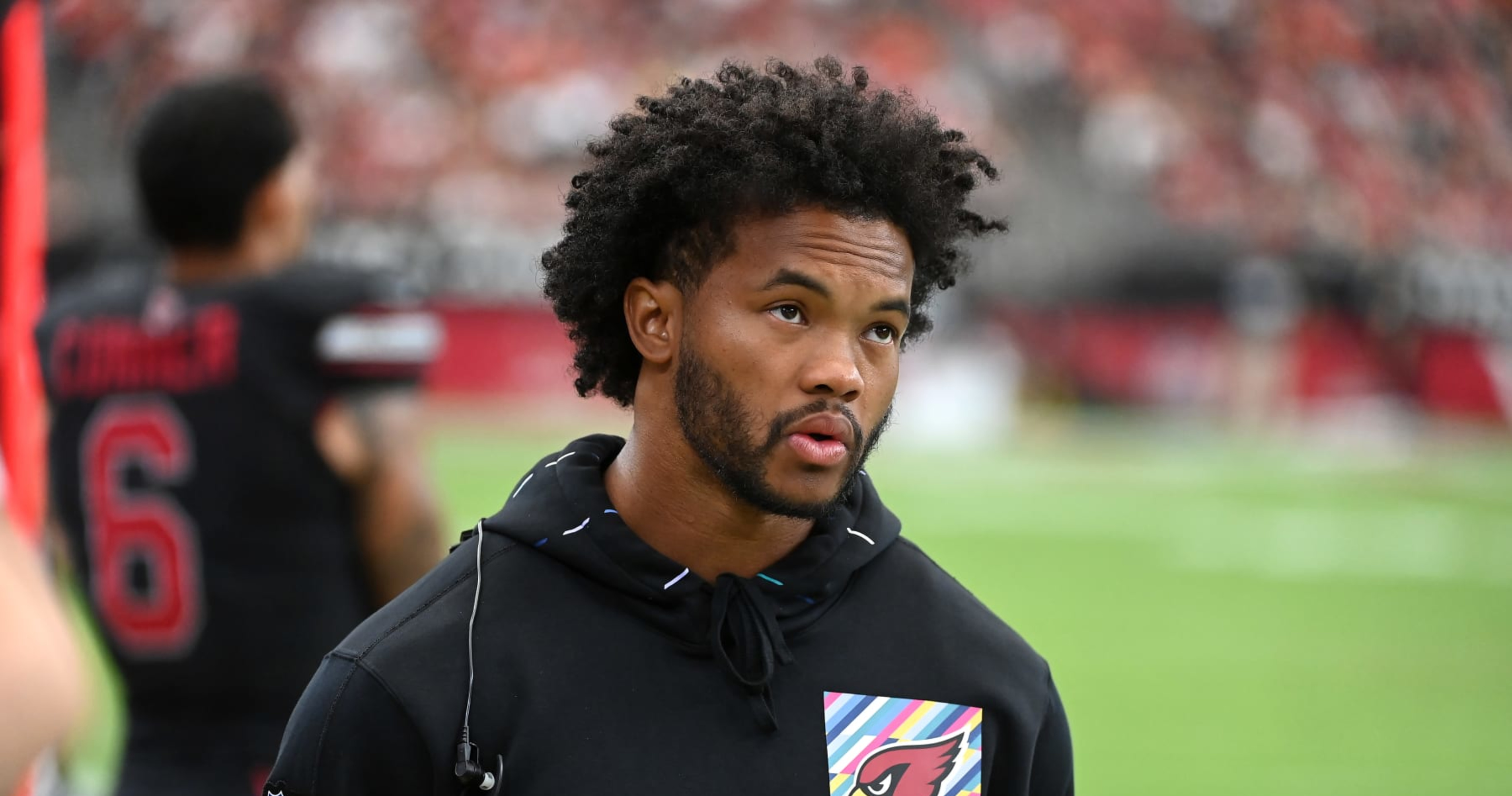 Kyler Murray says his knee rehab is going well, but has no