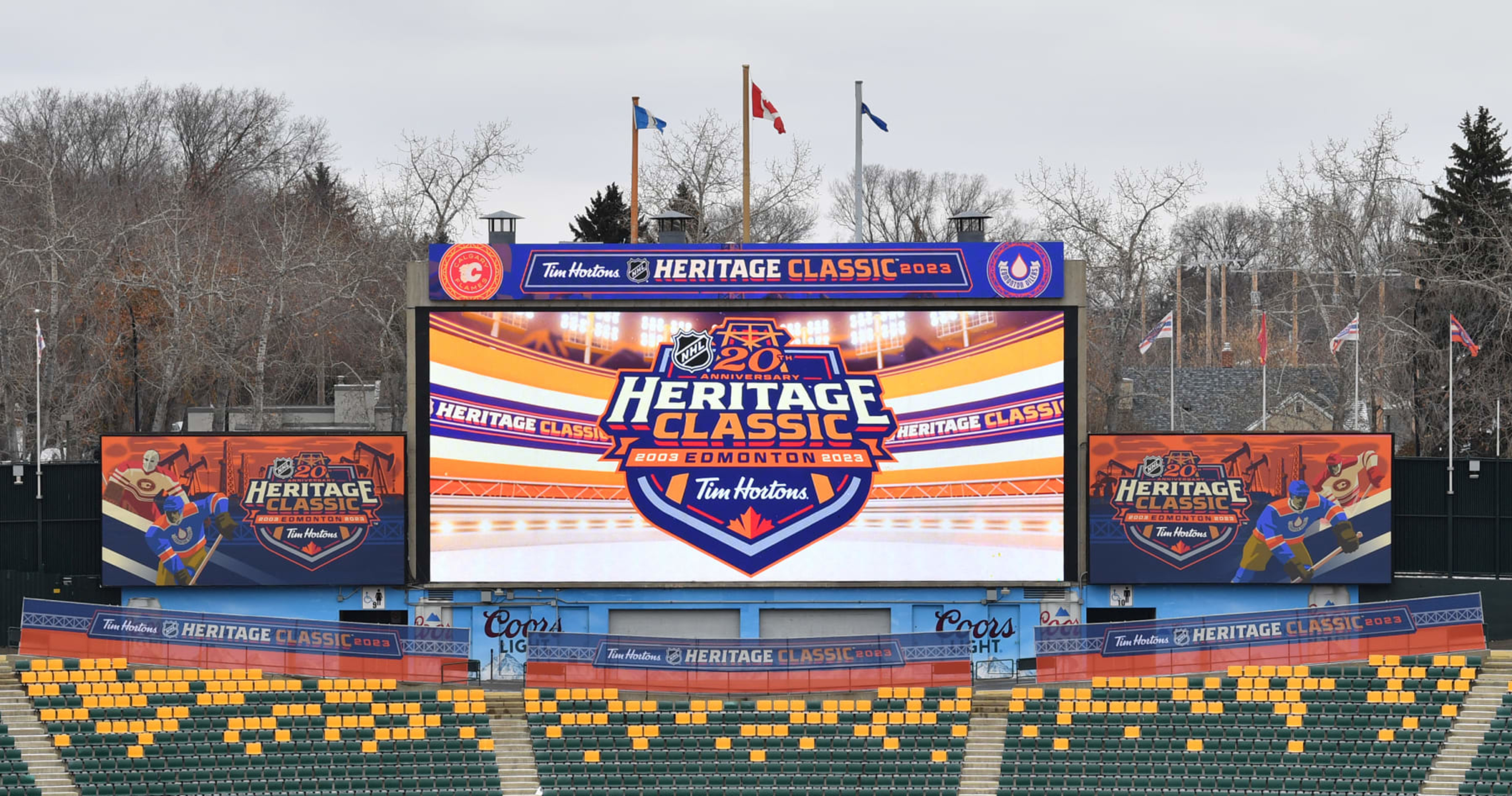 Flames to take on Oilers in 2023 Heritage Classic at Commonwealth Stadium