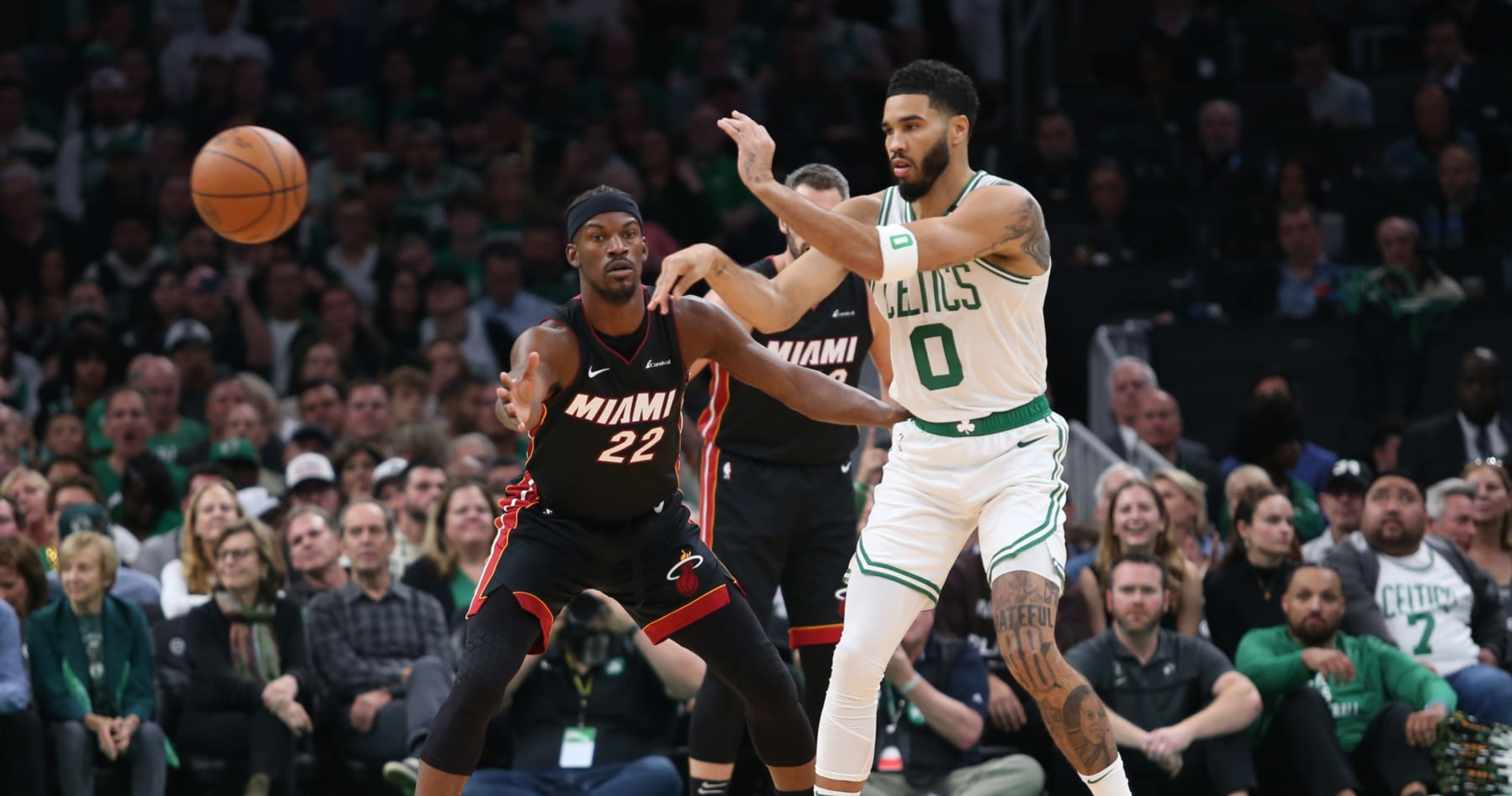 Heat's Jimmy Butler Taunted by NBA Fans as Jayson Tatum, Celtics Avenge ...