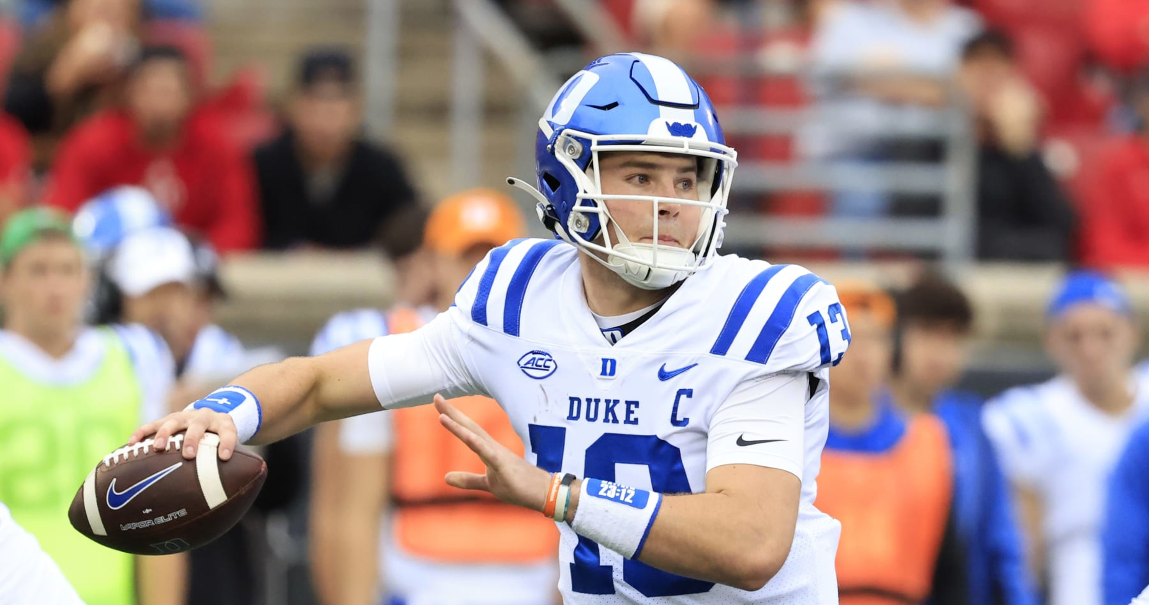 Report: Duke football quarterback Riley Leonard to miss 'extended period of  time' with toe injury - The Chronicle