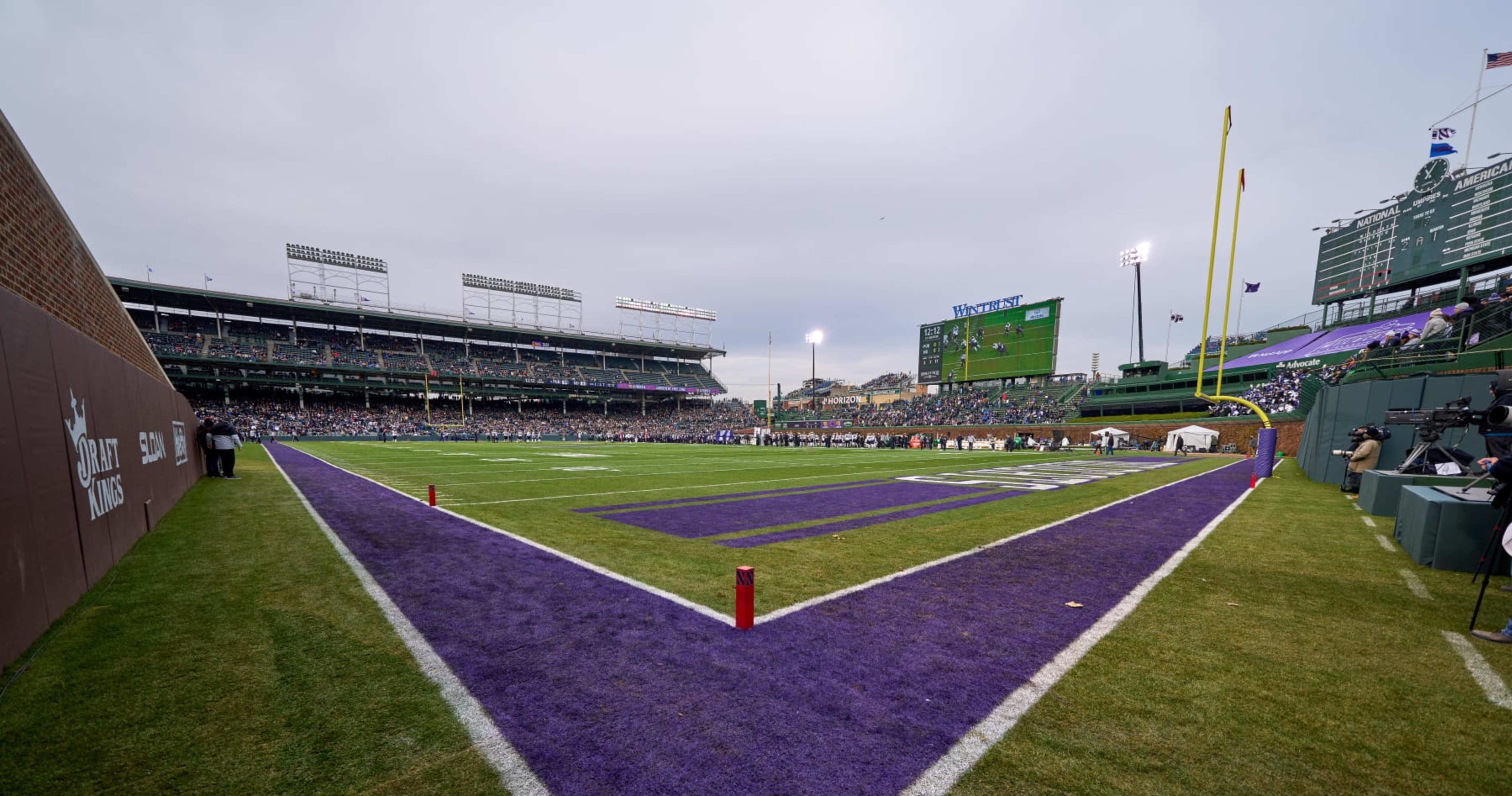 Cubs' Wrigley Field Transformed In Photos, Videos For Iowa Vs ...