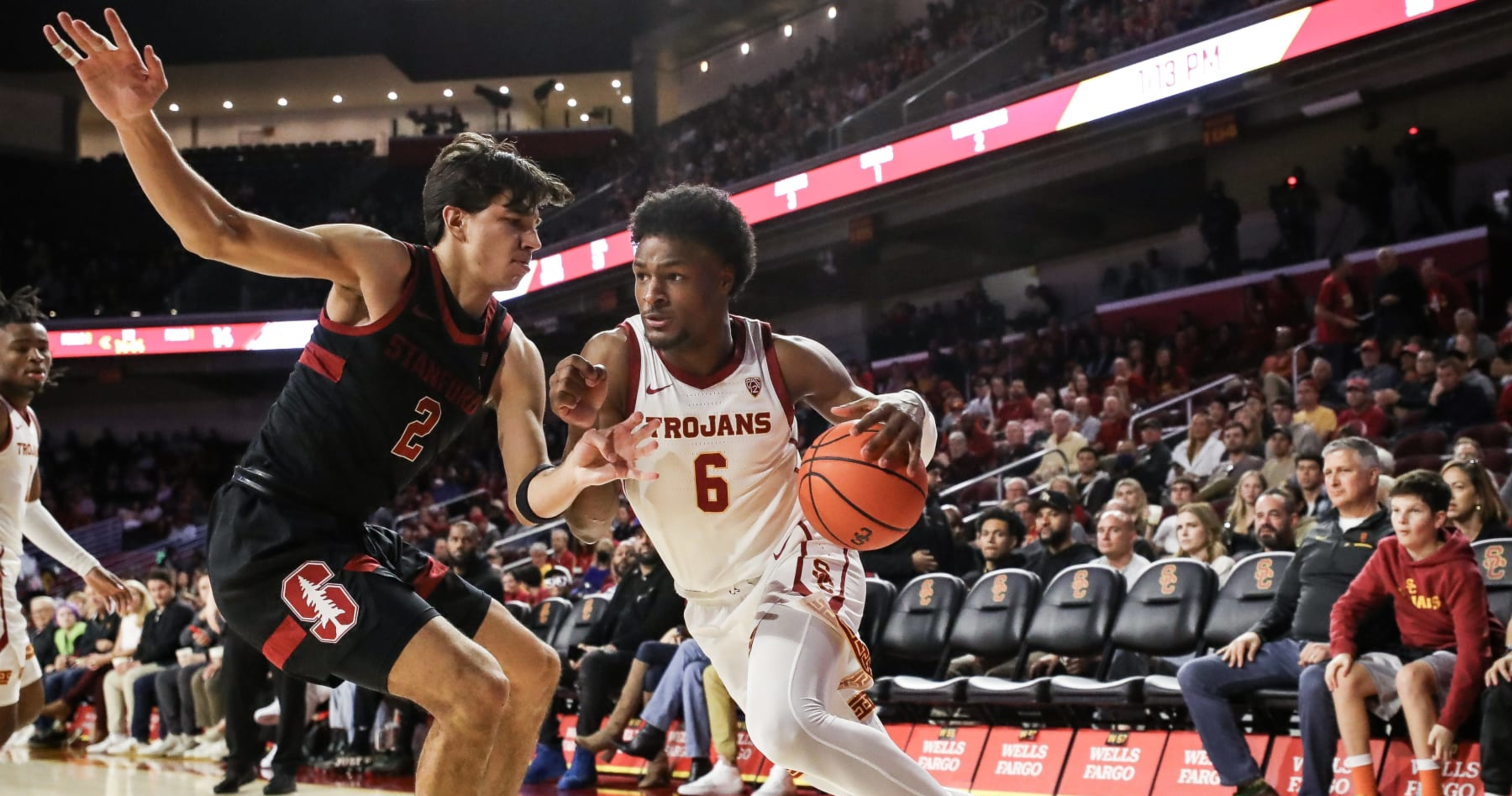 Bronny James Scores 2 Points As USC Beats Stanford For 2nd Straight Win ...