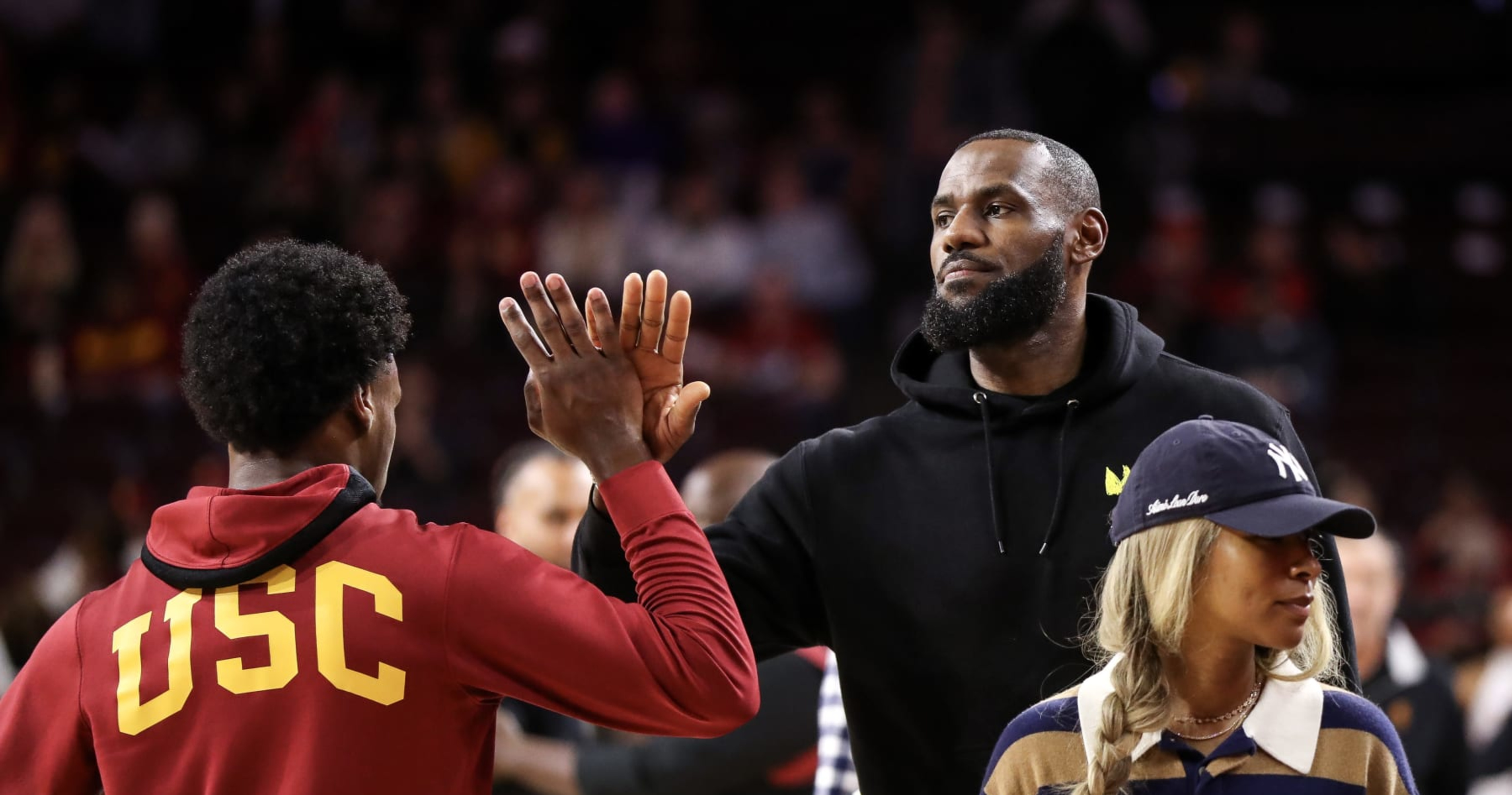 Lakers' LeBron James on Autographed Card with Bronny: '1 Of the ...