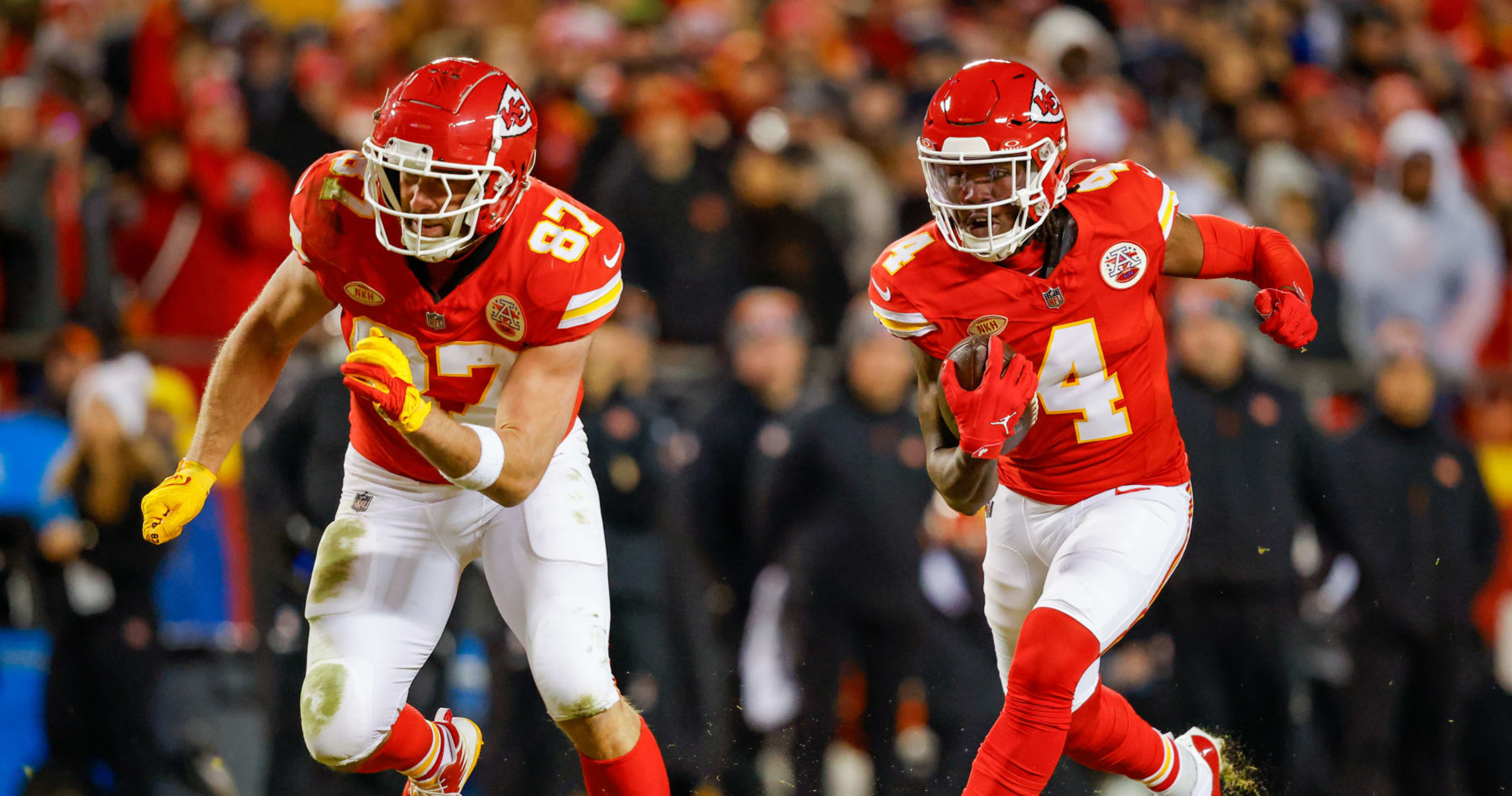 Travis Kelce Praises Chiefs' Rashee Rice After Playoff Debut: 'He's ...