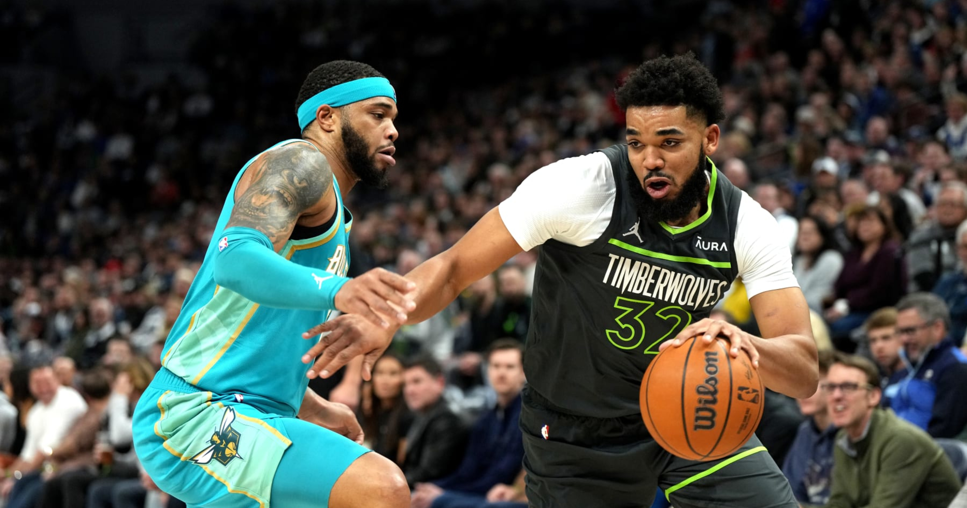 Karl-Anthony Towns Drops Wolves Record 62, Thrills LeBron James, NBA ...