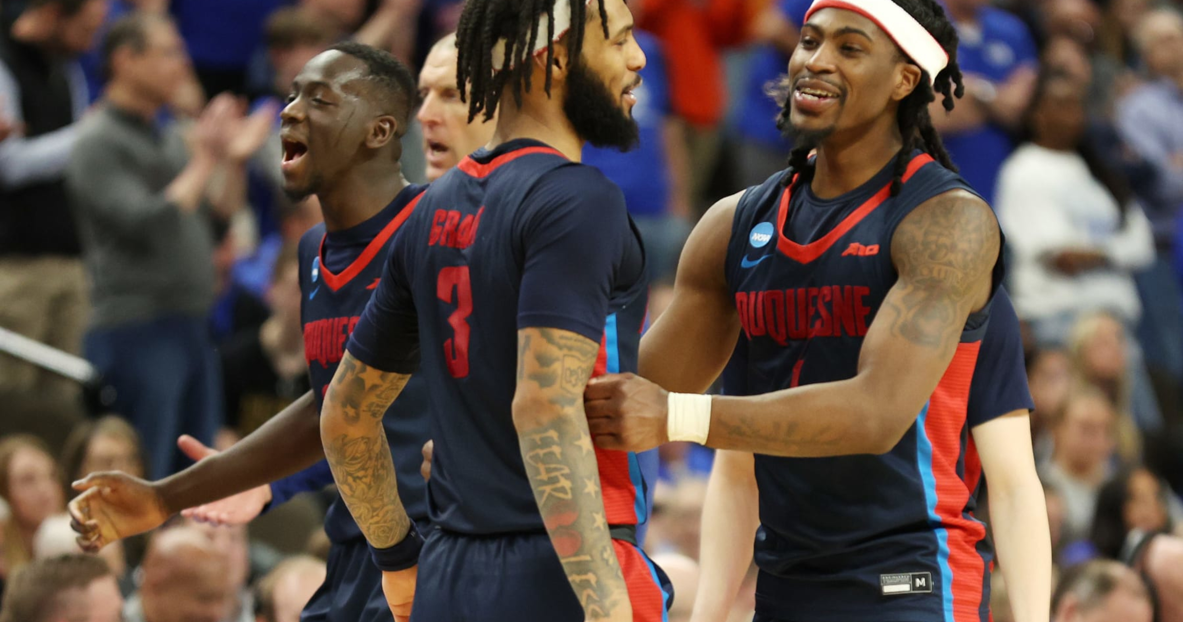 LeBron James gifted Duquesne sneakers before March Madness upset