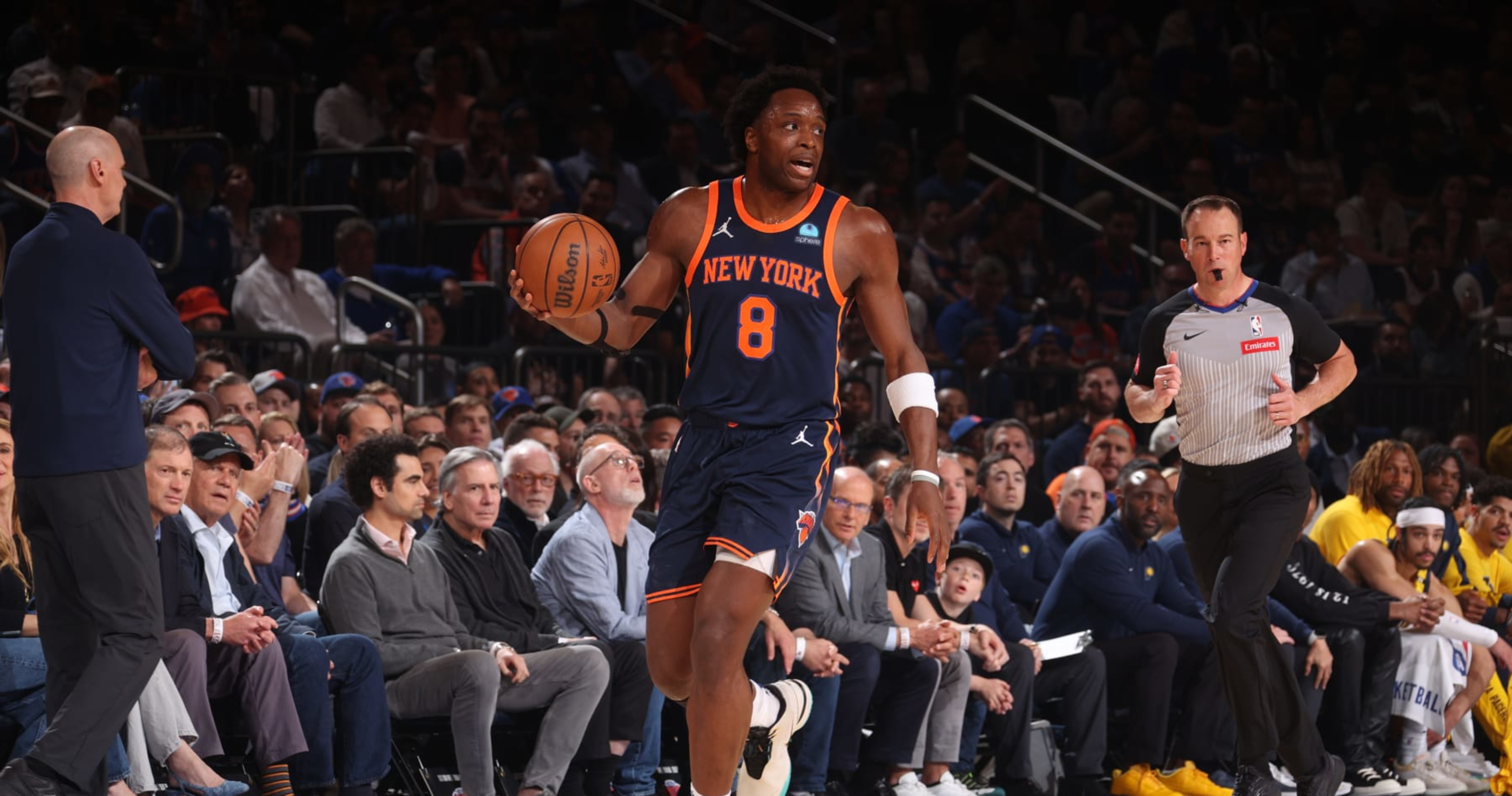 Knicks' OG Anunoby Hasn't Started Running amid Hamstring Injury Rehab