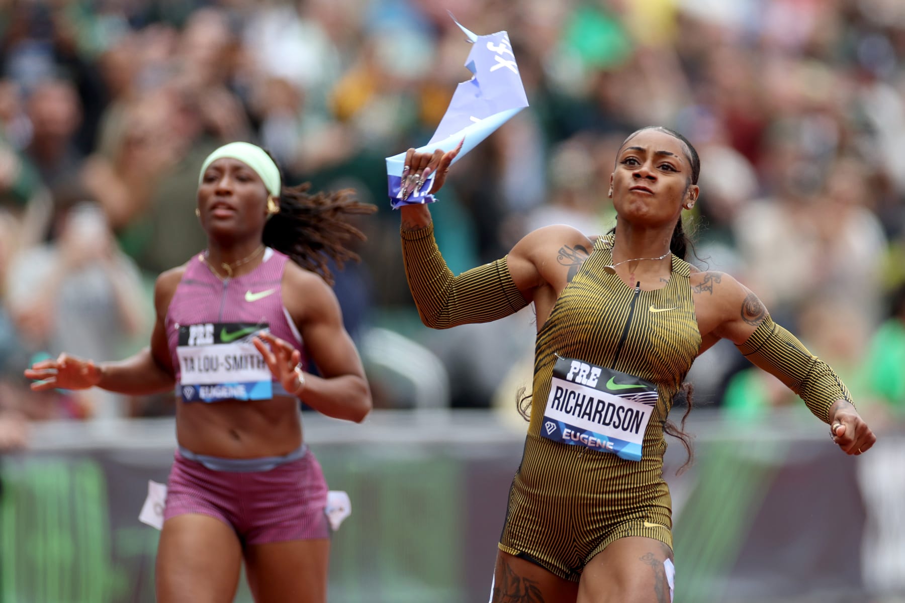 Video Sha'Carri Richardson Wins 100m at Prefontaine Classic Before