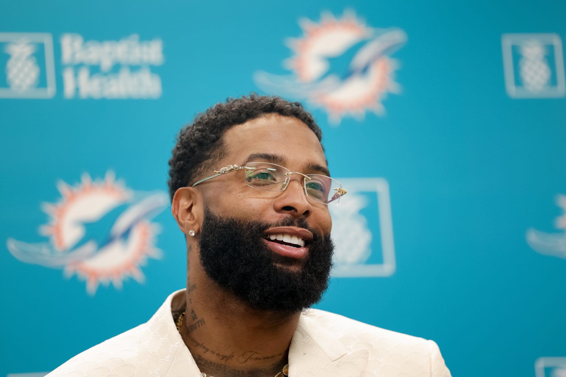 Dolphins HC: Odell Beckham Jr. Isn't Practicing to Preserve WR's Health