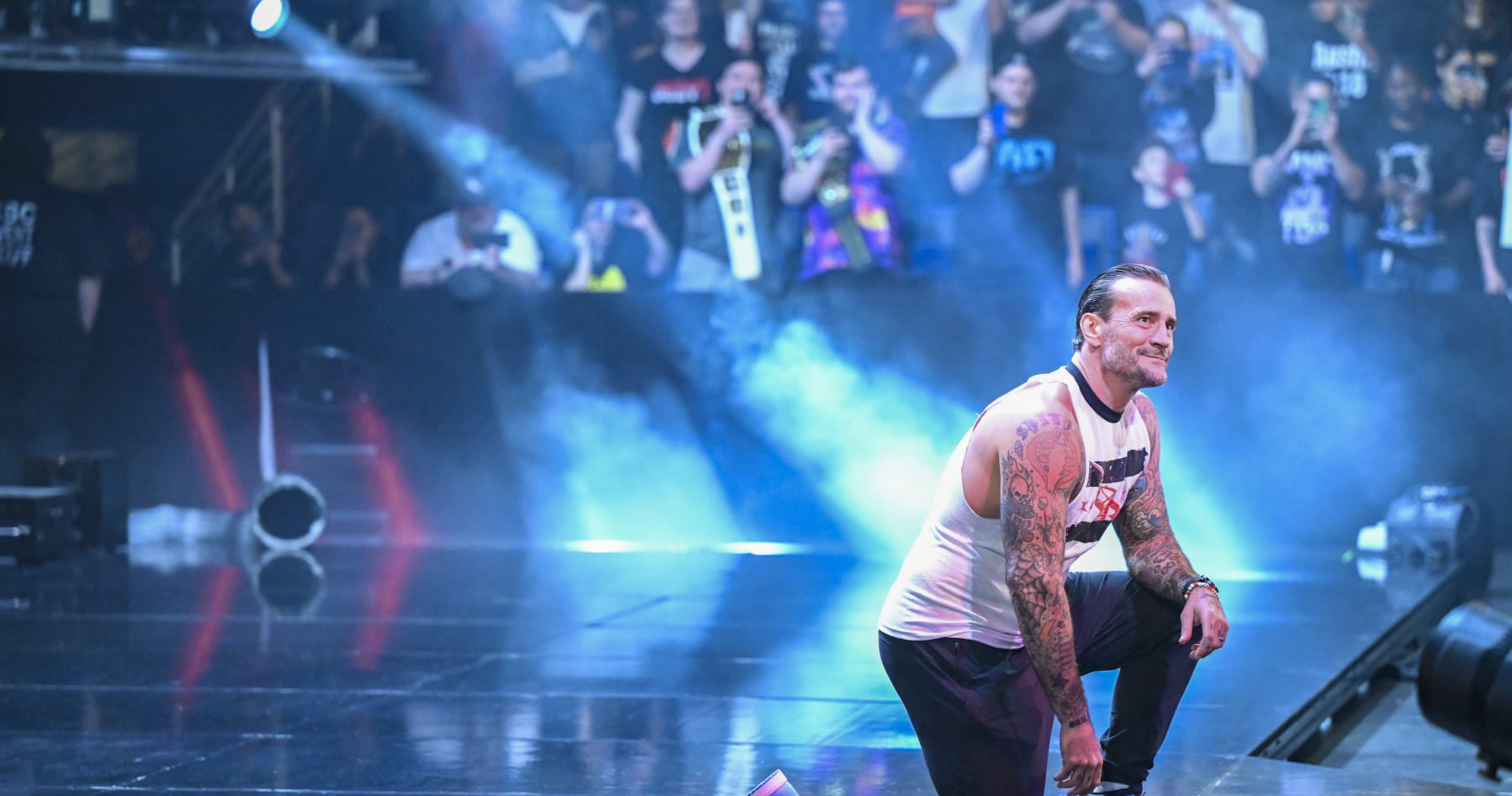 CM Punk Backstage Video Drops from Drew McIntyre Screwjob at WWE Clash at the Castle thumbnail