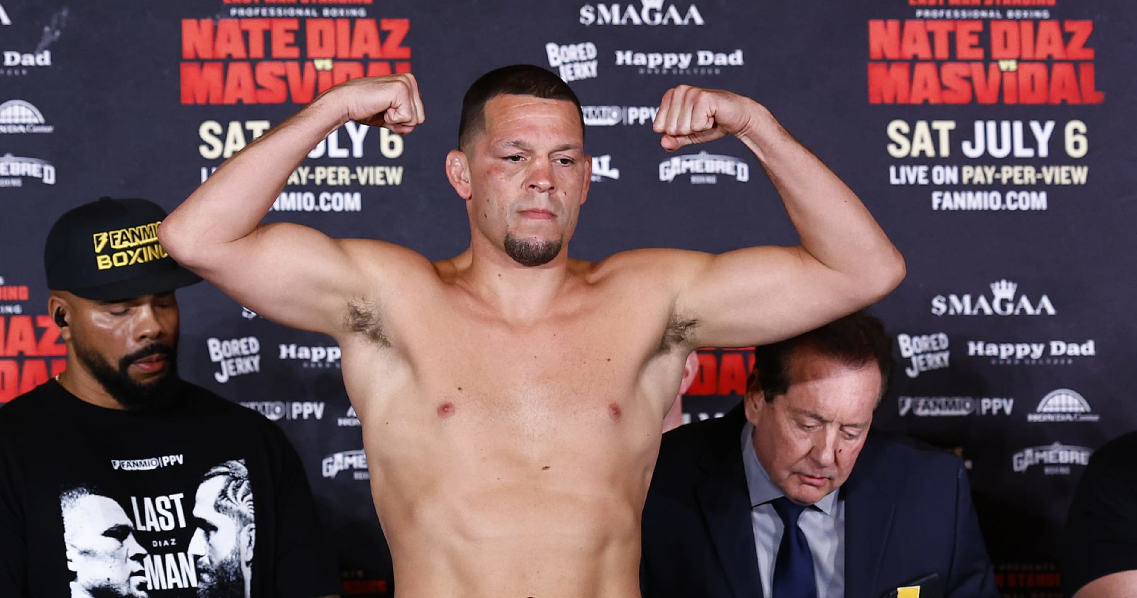 Nate Diaz Outboxes Jorge Masvidal in Epic Light-Heavyweight Boxing Rivalry: A Closely Contested Battle of Power and Determination