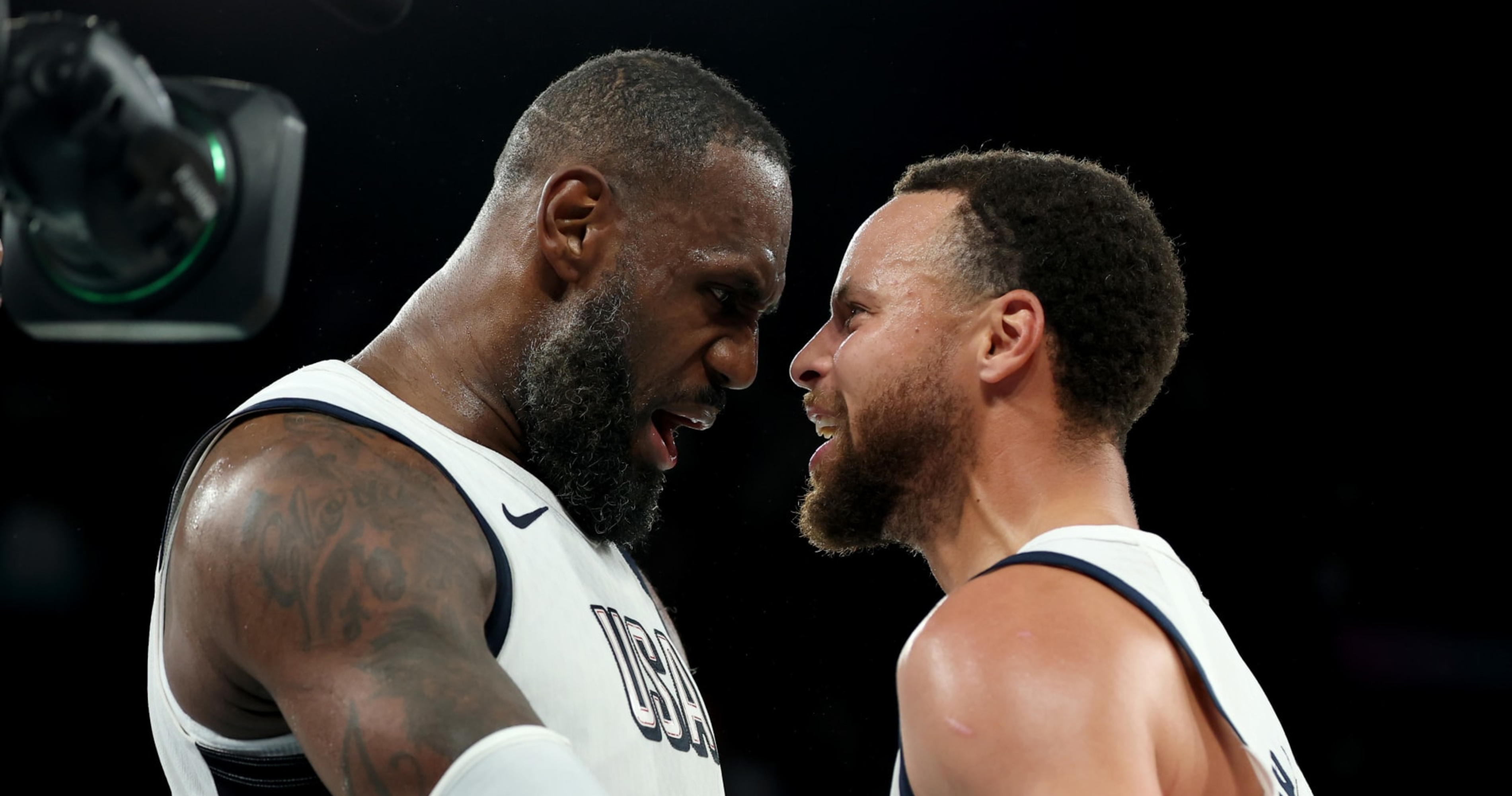 LeBron James, Steph Curry Celebrate Team USA's Olympics Win vs. Serbia