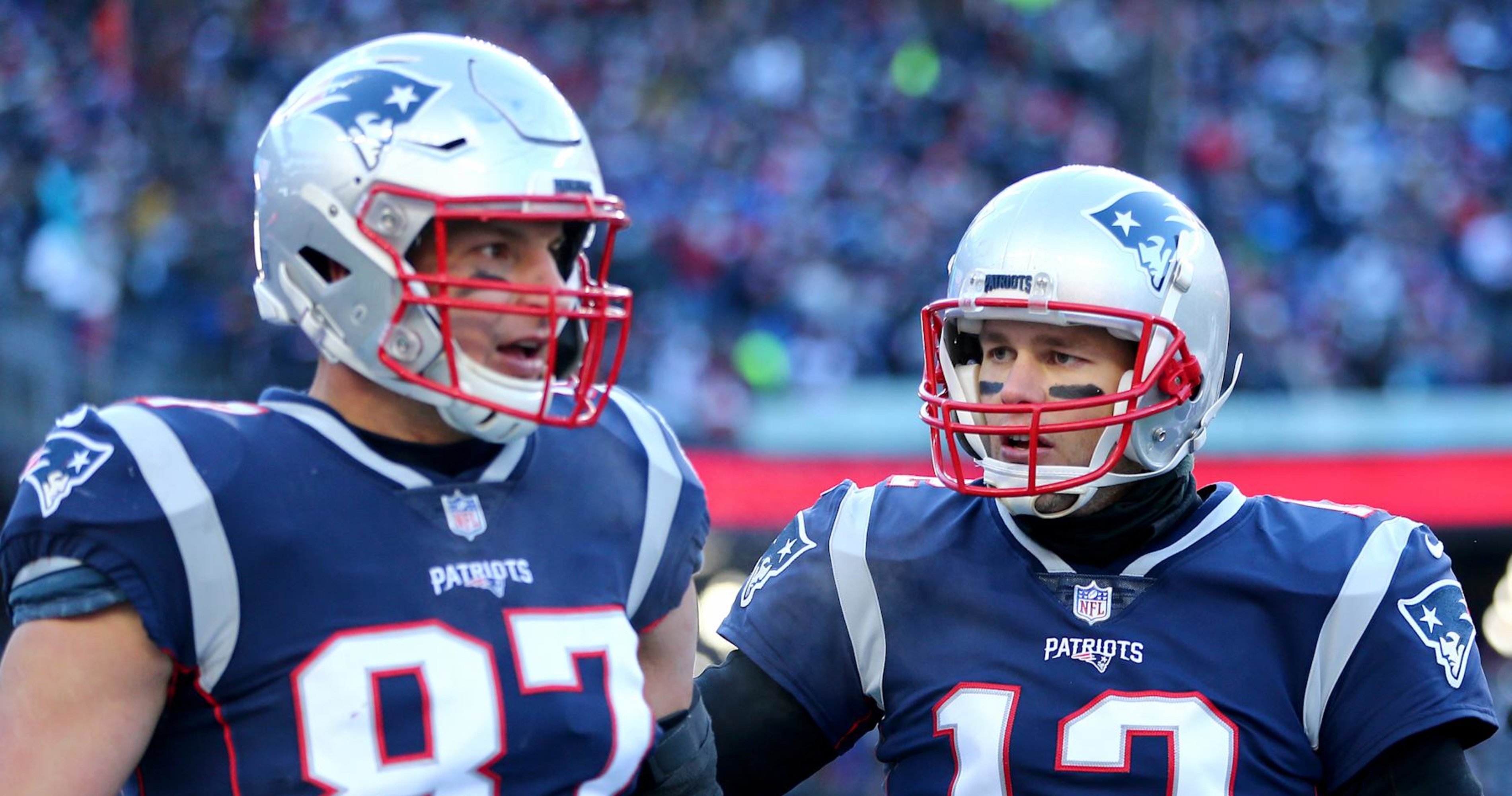 Video: Tom Brady and Rob Gronkowski wear each other’s Patriots uniforms and surprise fans | News, scores, highlights, stats and rumors