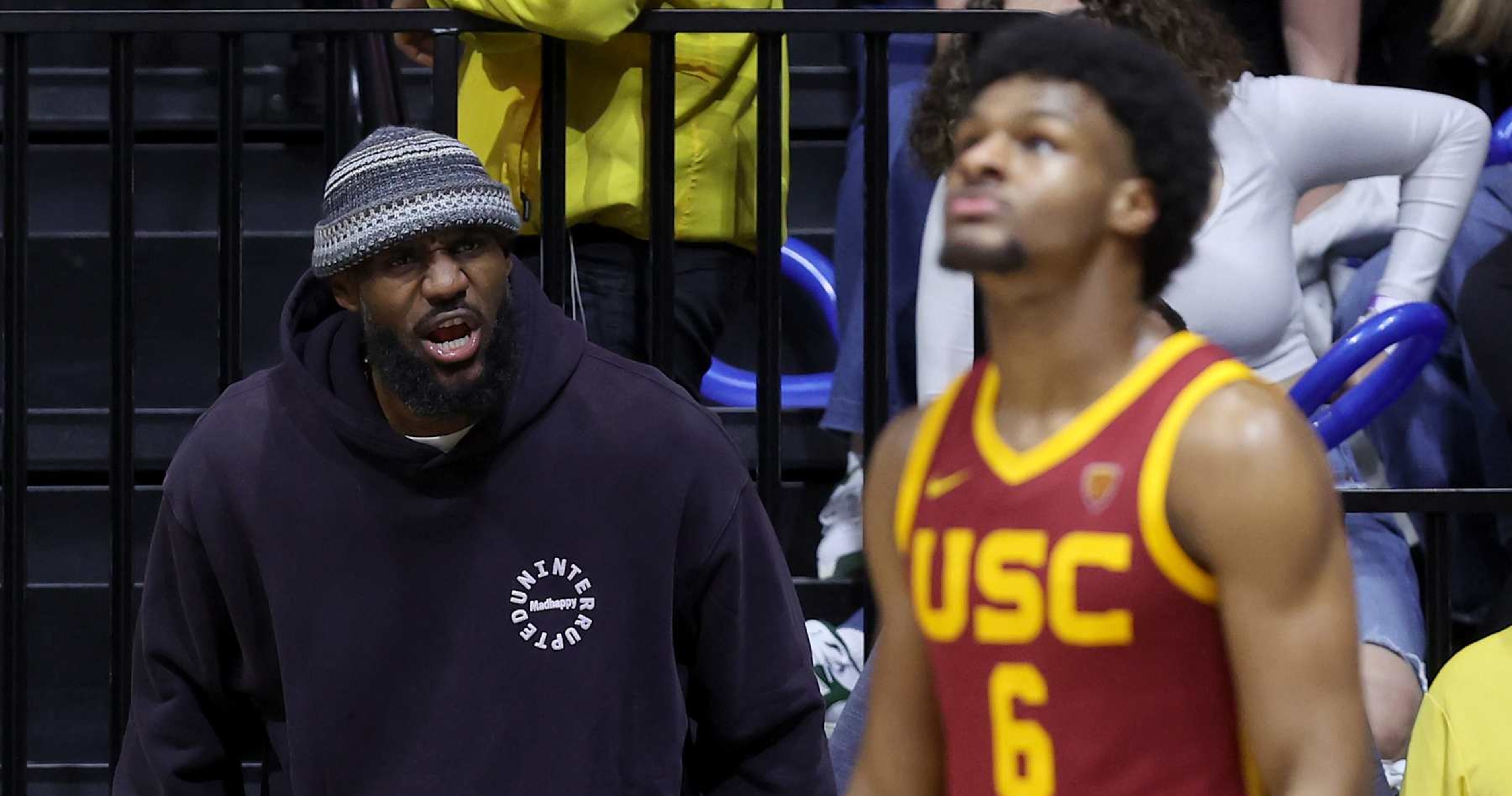 Video: Lakers’ LeBron James Jokes Bronny Can Call Him ‘GOAT,’ Not ‘Dad’ On NBA Court