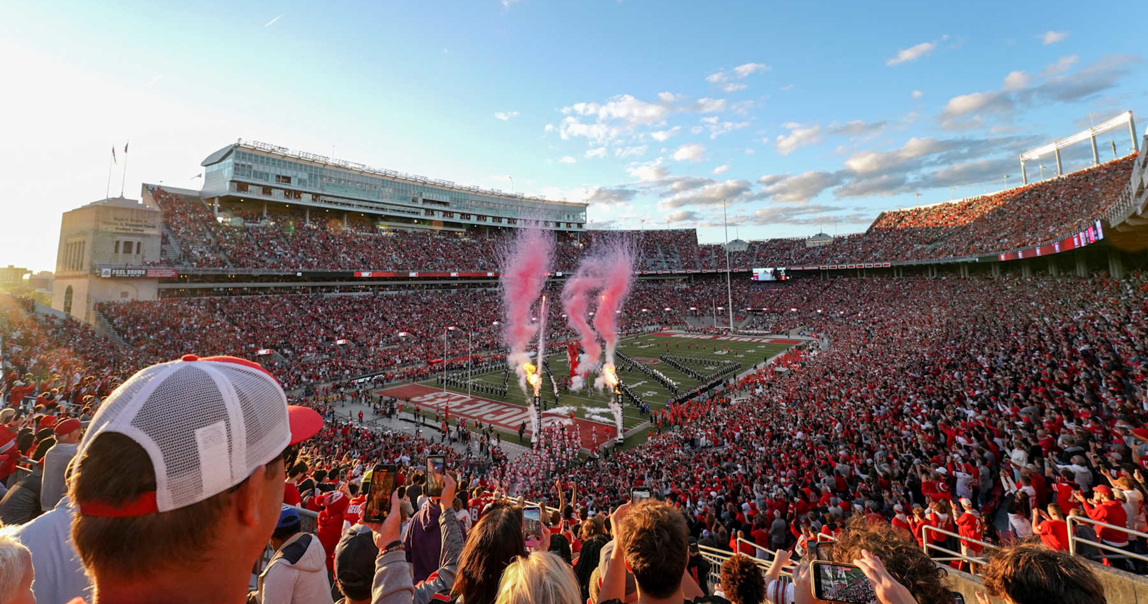 Photo: Red Wings-Blue Jackets 2025 NHL Stadium Series logo pays homage to Ohio State | News, scores, highlights, stats and rumors