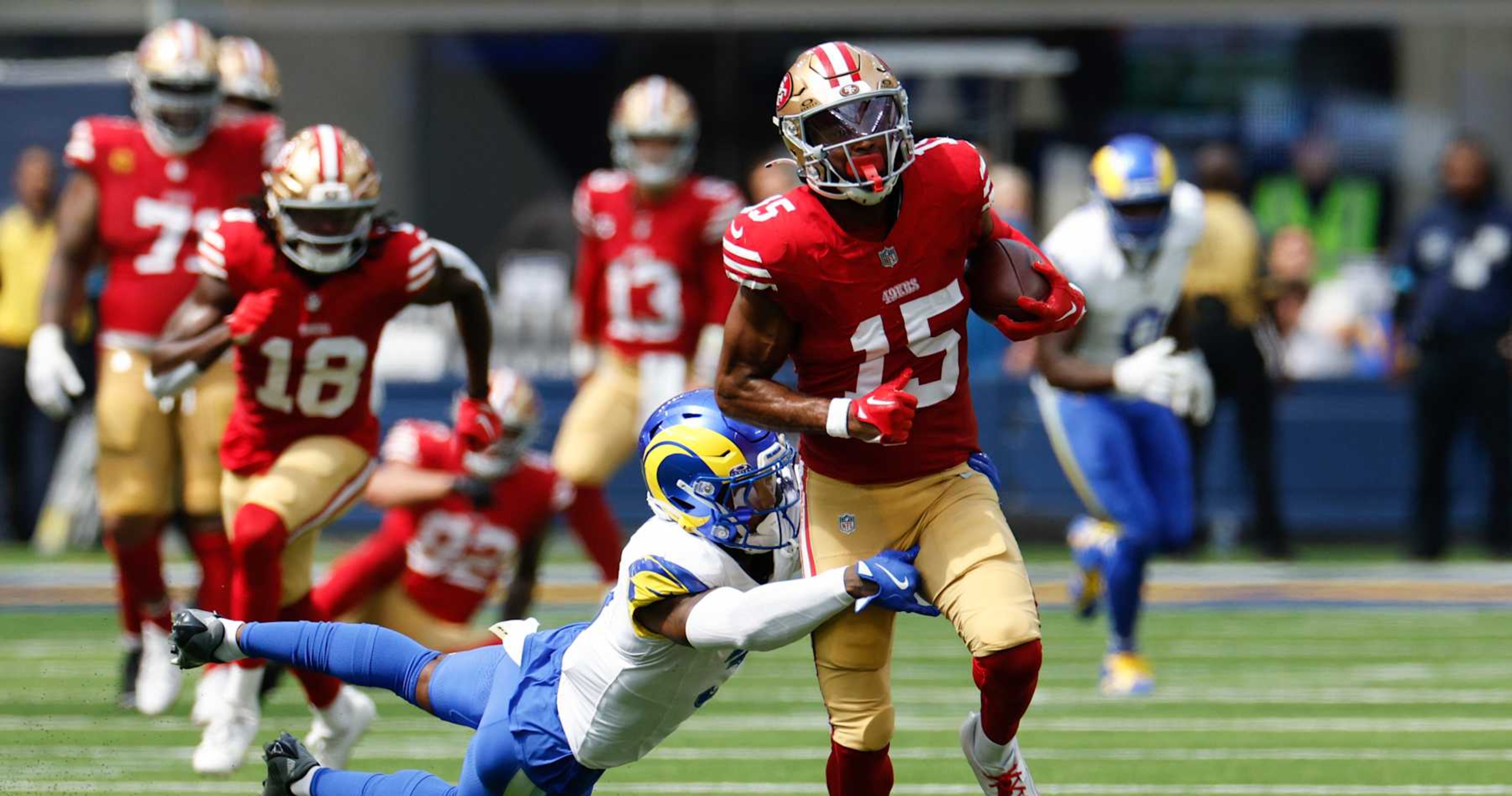 49ers player Jauan Jennings gets hyped by Deebo Samuel and NFL fans during 3-TD play against the Rams | News, scores, highlights, stats and rumors