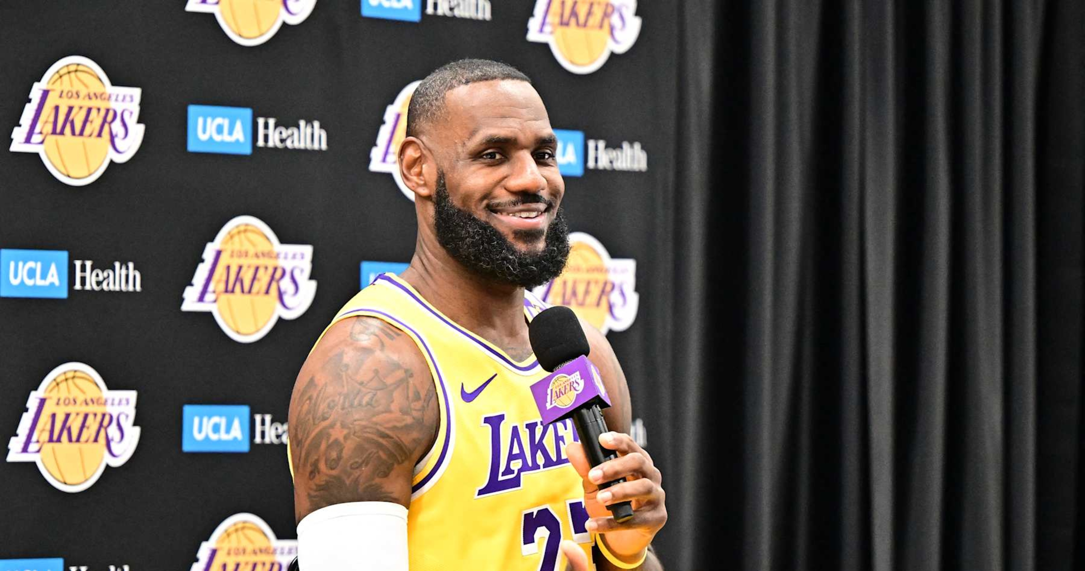 Photo: Lakers’ LeBron James Reflects on Son Bronny’s 1st NBA Media Day in IG Post