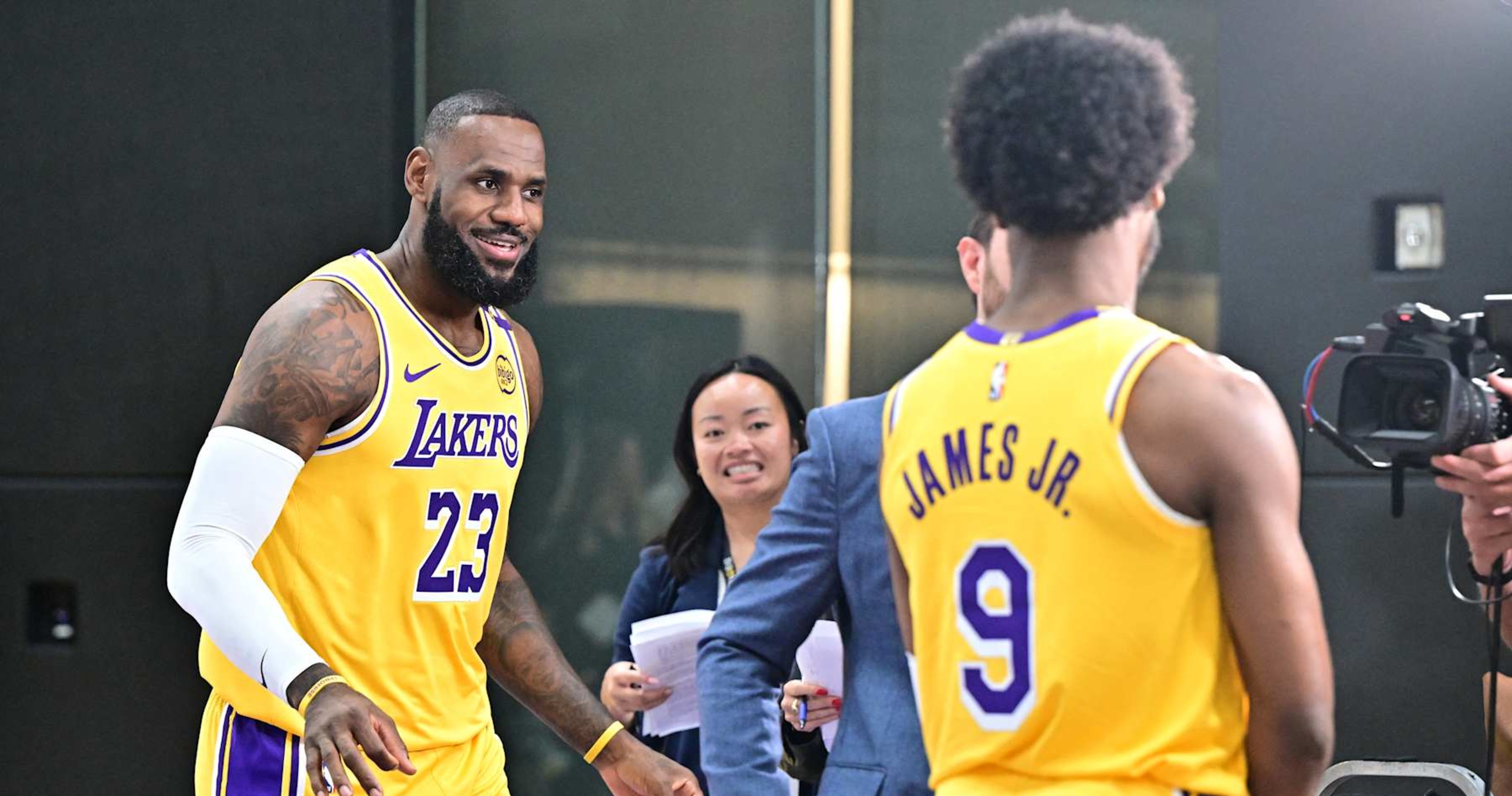 Anthony Davis Describes Intense LeBron James Bronny Competition at Lakers Practice News Scores Highlights Stats and Rumors Bleacher Report