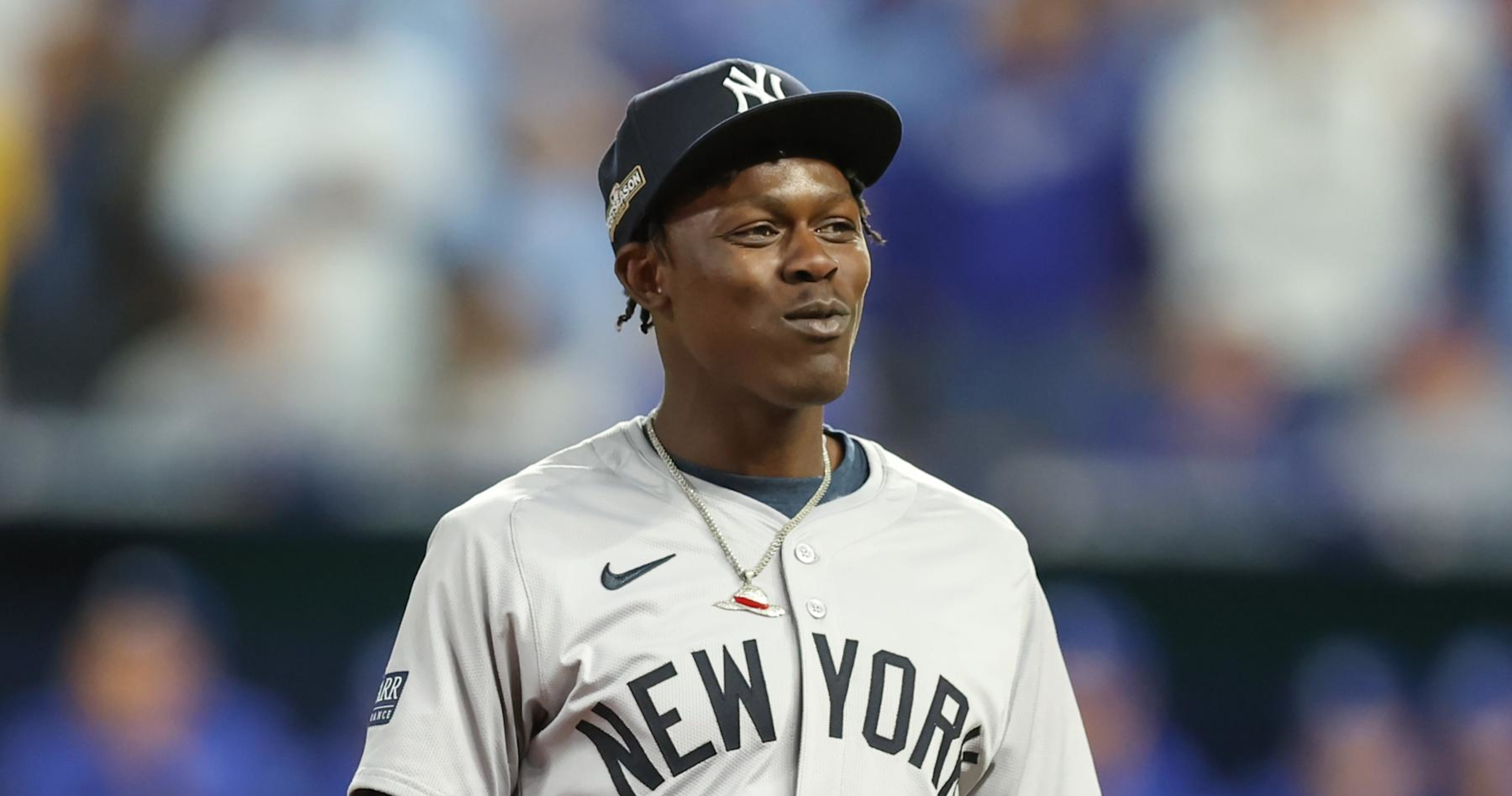 Jazz Chisholm Jr. Addresses Royals Fans' Booing Following Yankees' ALDS Game 3 Victory thumbnail