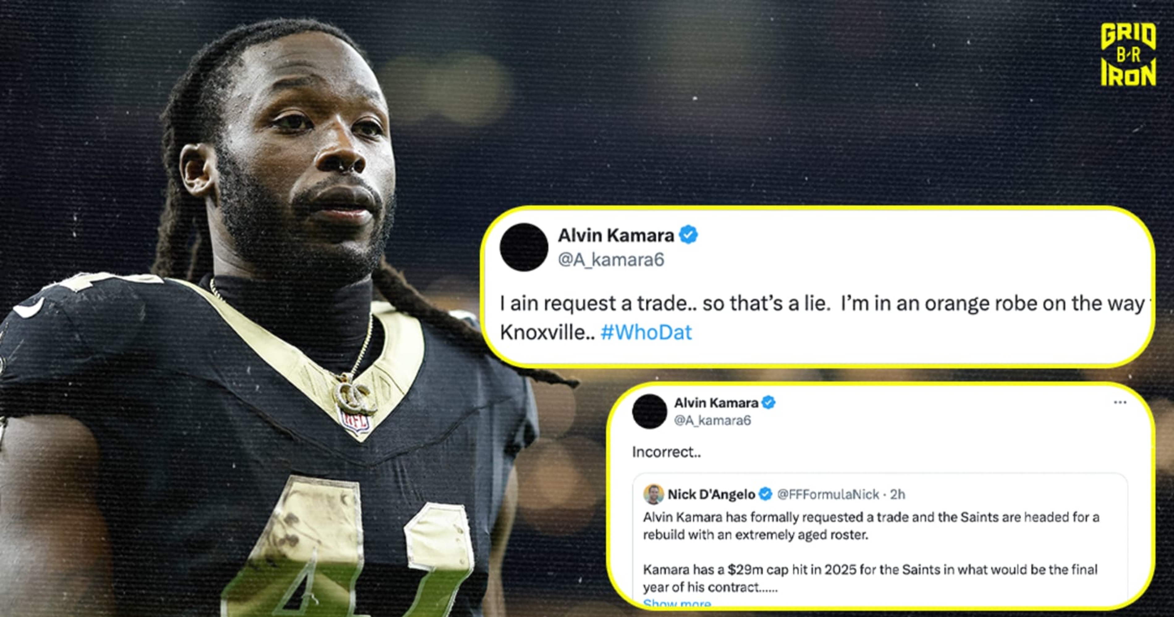 Alvin Kamara denies NFL trade request rumors after Saints’ loss to Broncos | News, results, highlights, statistics and rumors