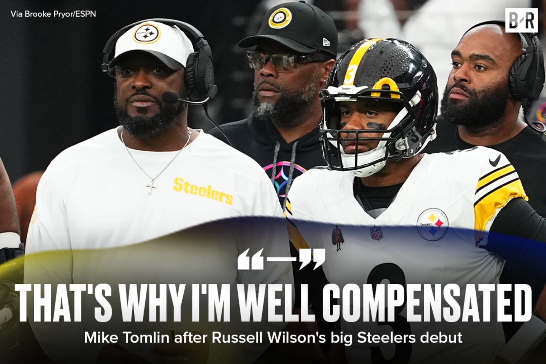 Steelers' Tomlin Celebrates Russell Wilson's Debut 'That's Why I'm