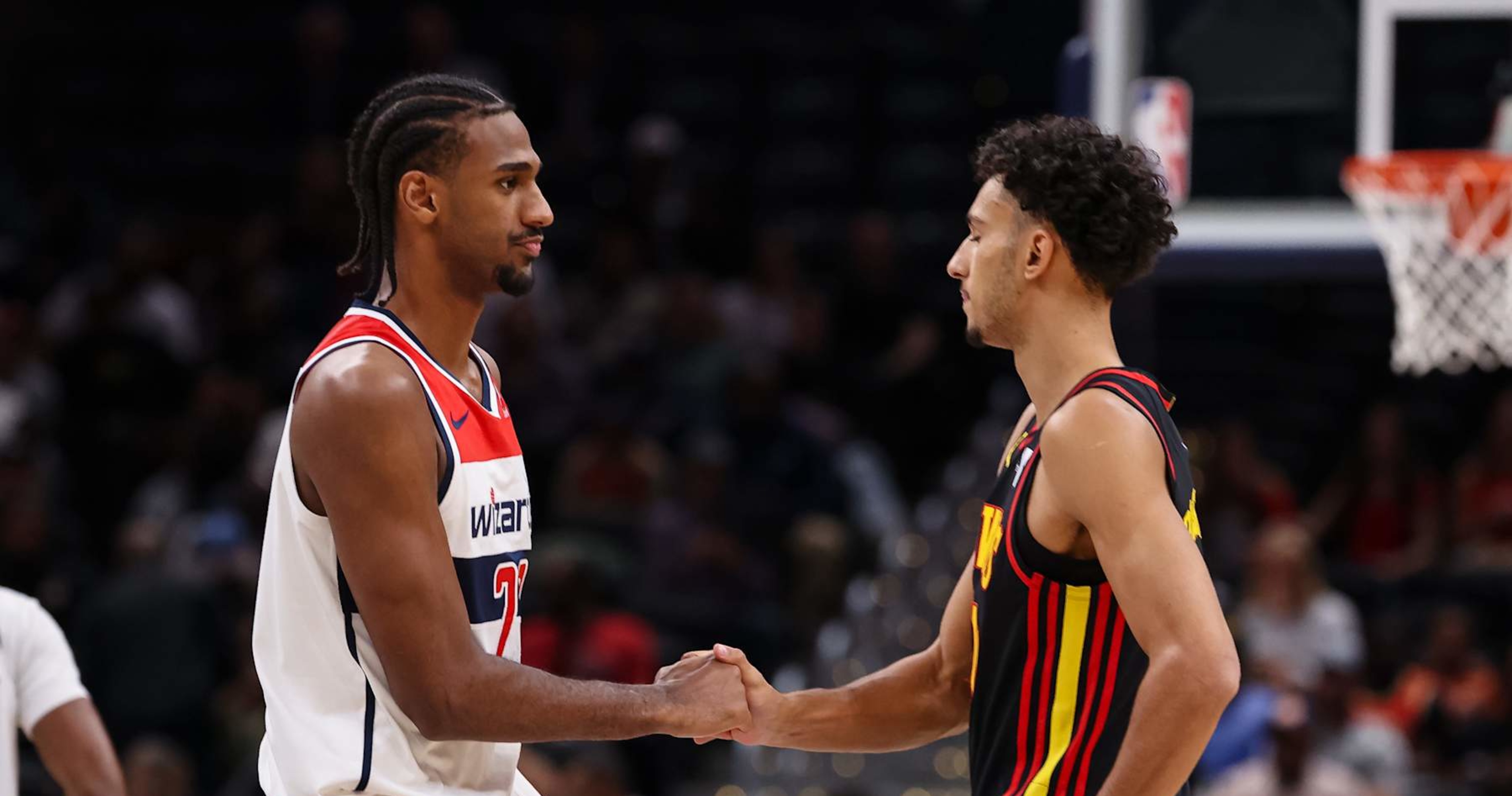 Alex Sarr, Zaccharie Risacher Applauded By NBA Fans as Wizards Beat Trae Young, Hawks