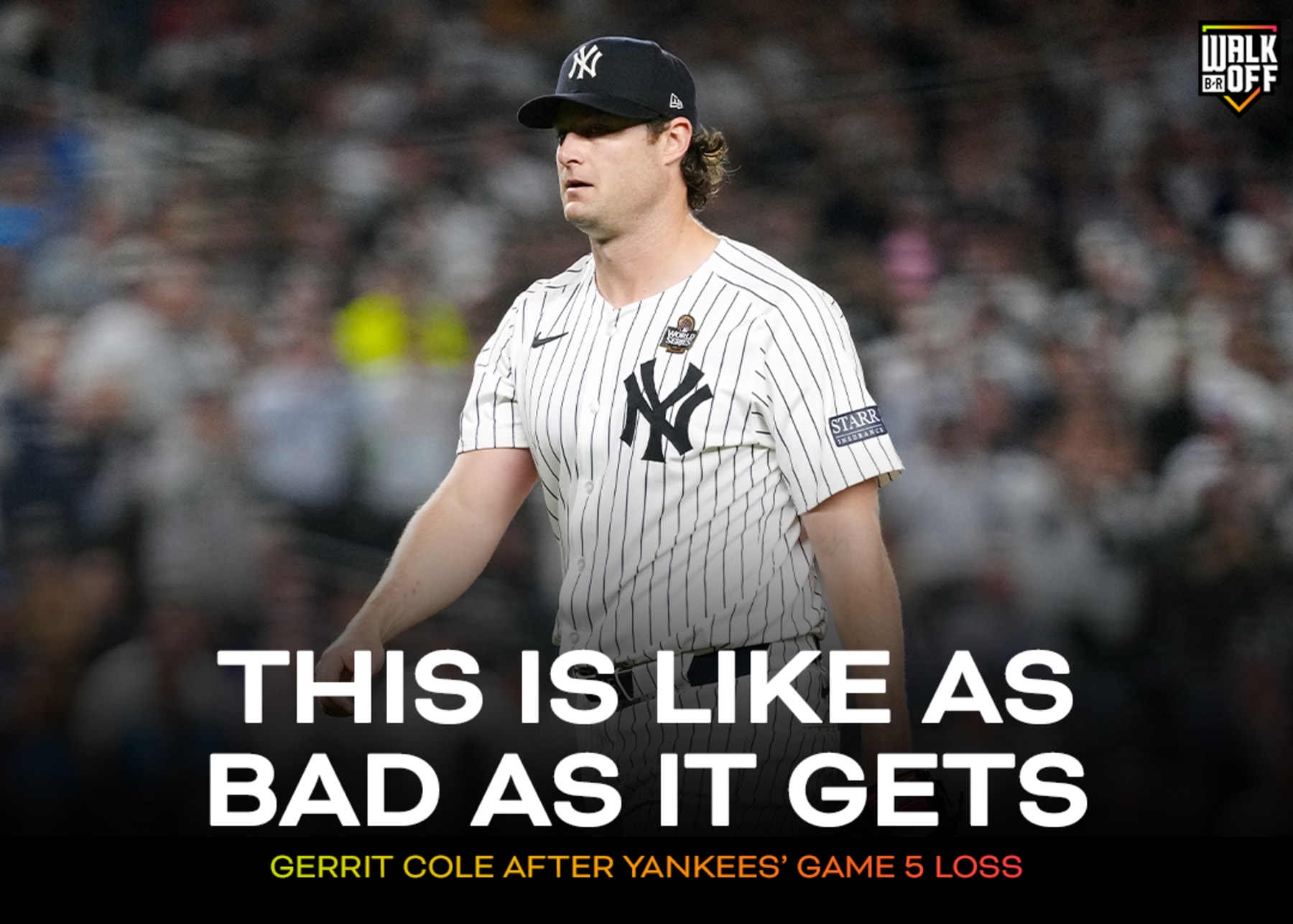 Gerrit Cole Says ‘This Is Like as Bad as It Gets’ After Yankees Lose MLB World Series | News, Scores, Highlights, Stats, and Rumors