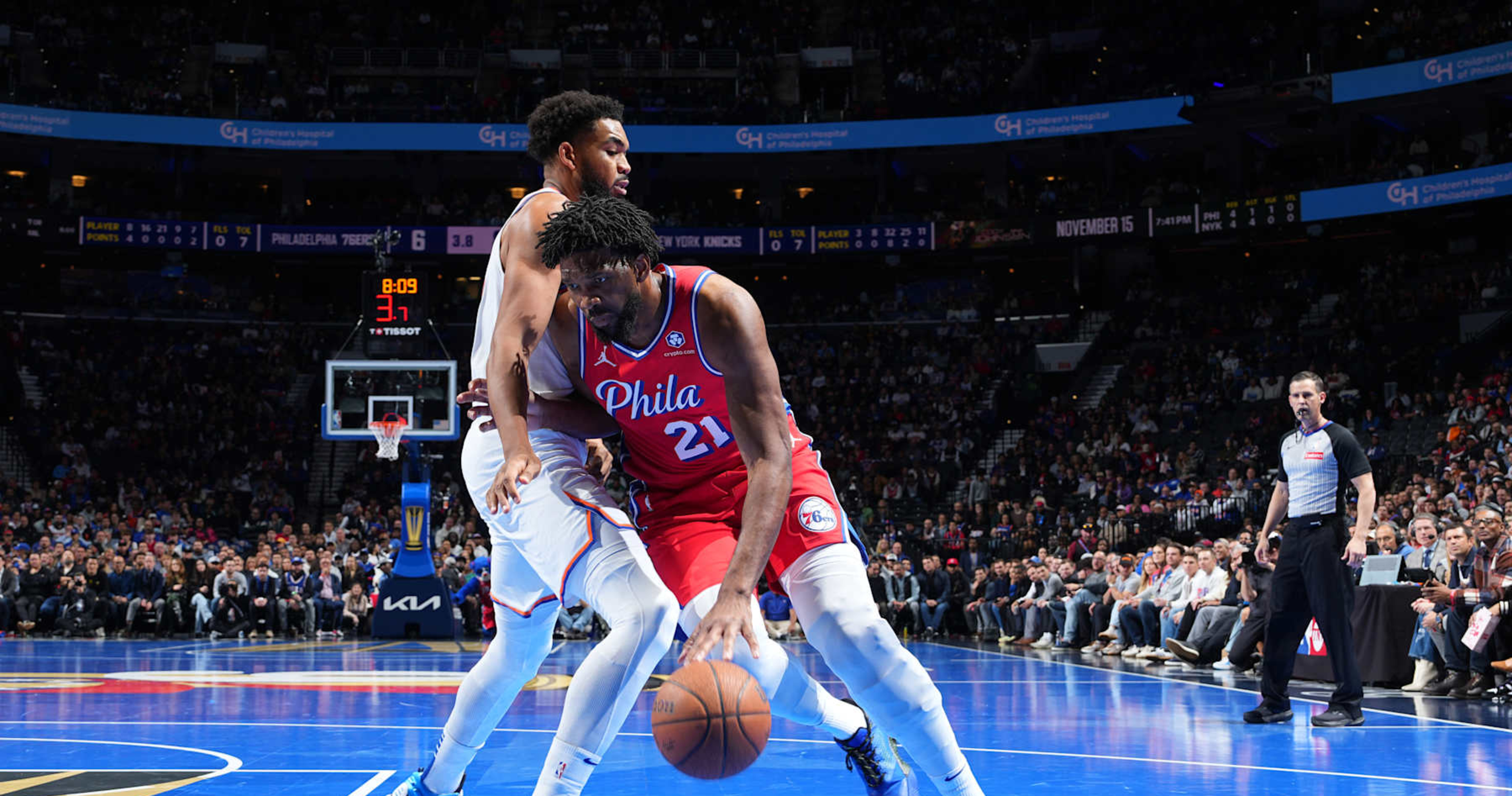 Knicks Beat 76ers in NBA Cup as Fans Call Out Joel Embiid’s Struggles in Season Debut