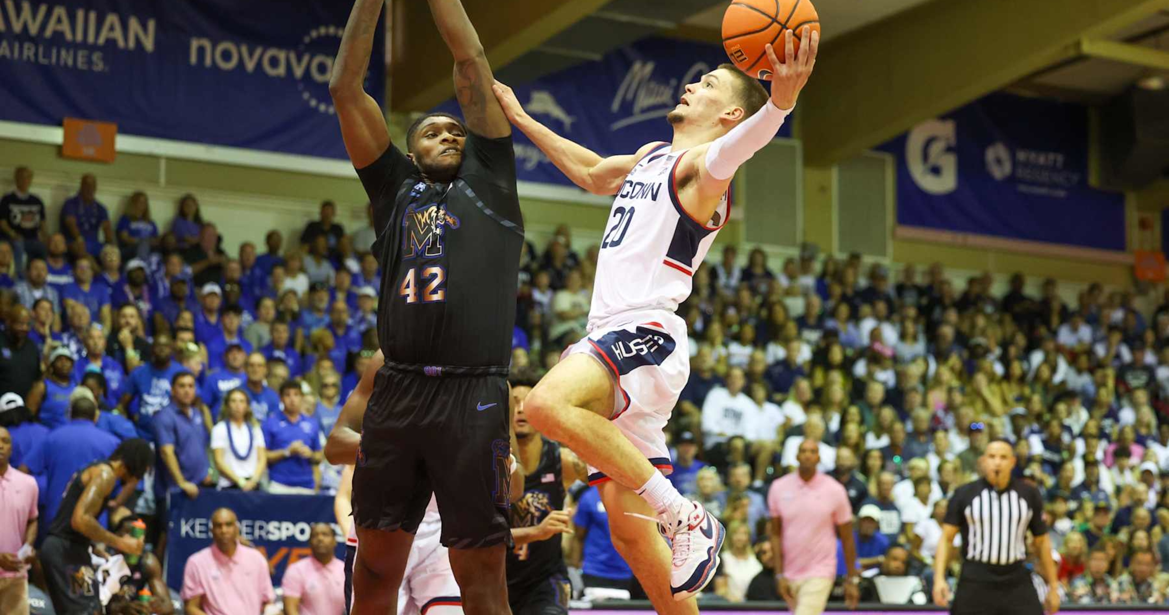 Hurley, No. 2 UConn Upset by Hardaway, Memphis at Maui Invitational